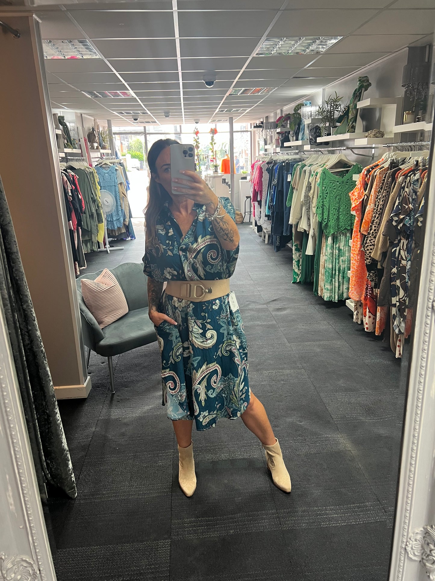 Paisley Collar Dress