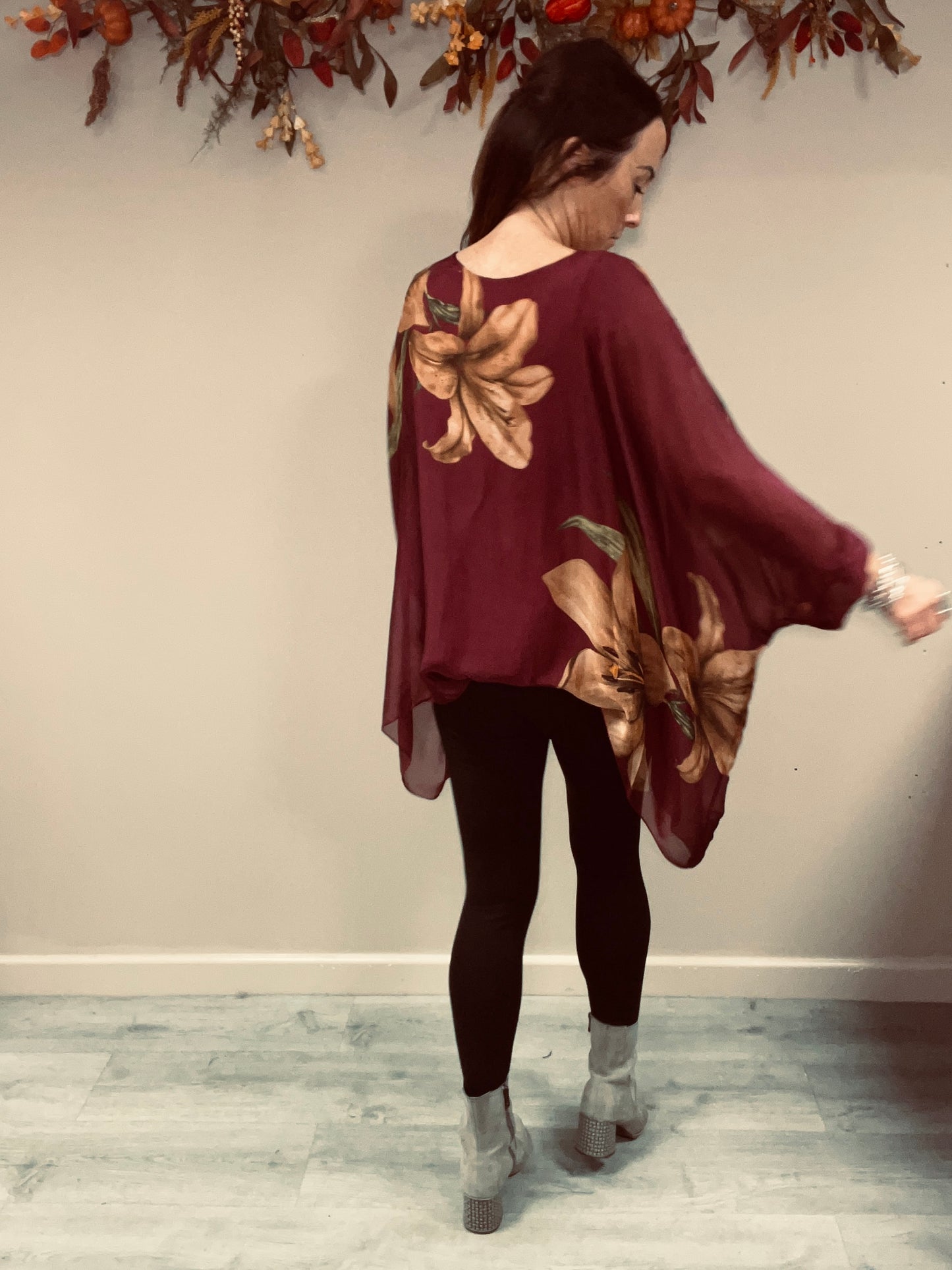 Floaty Floral Silk Top