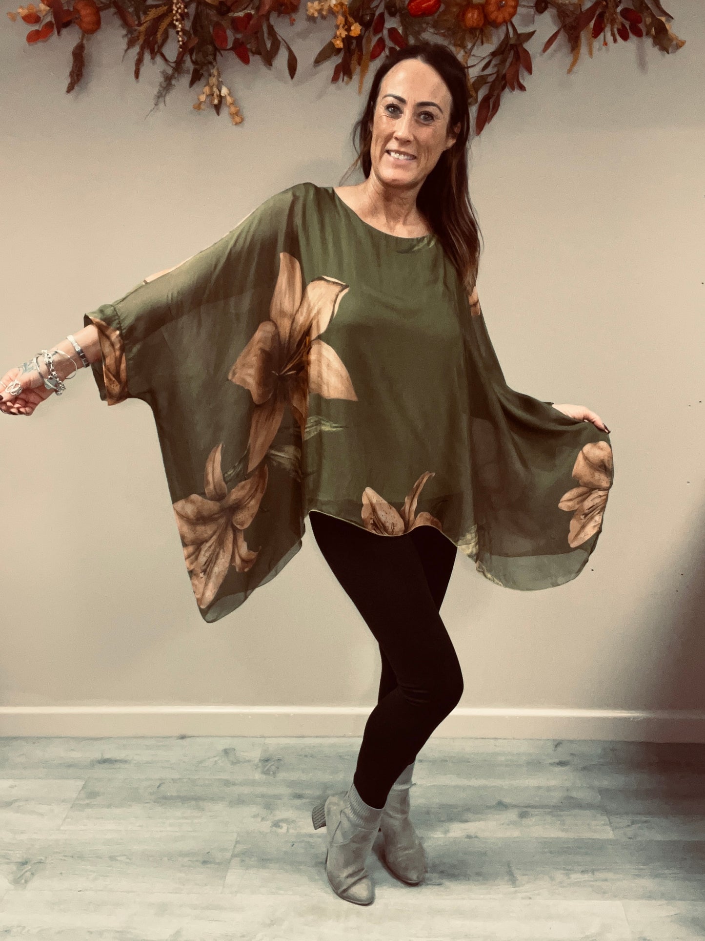Floaty Floral Silk Top