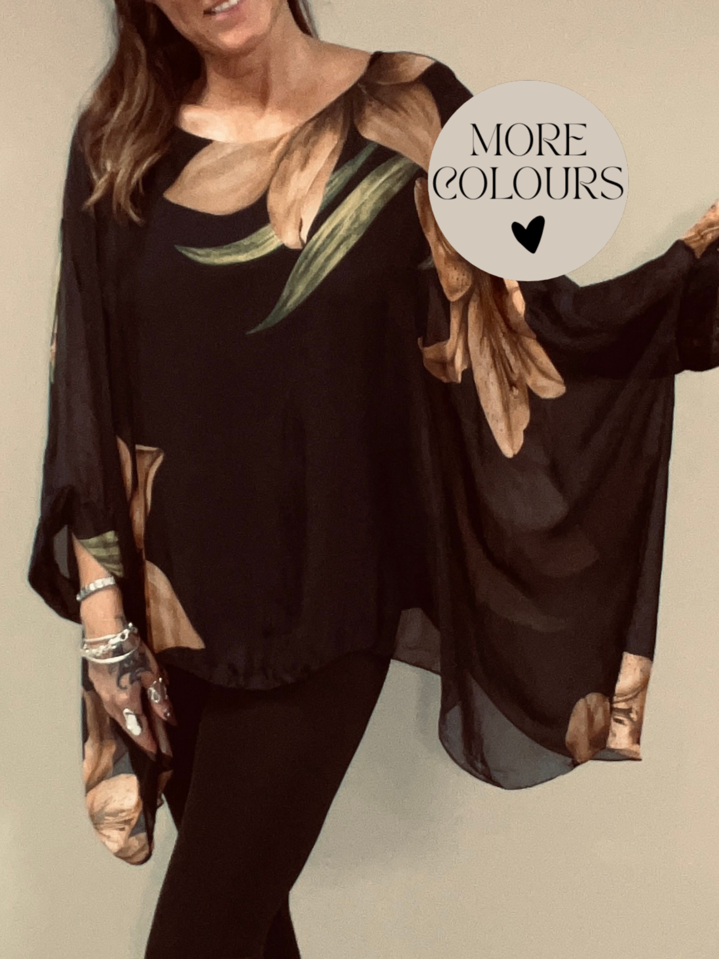 Floaty Floral Silk Top
