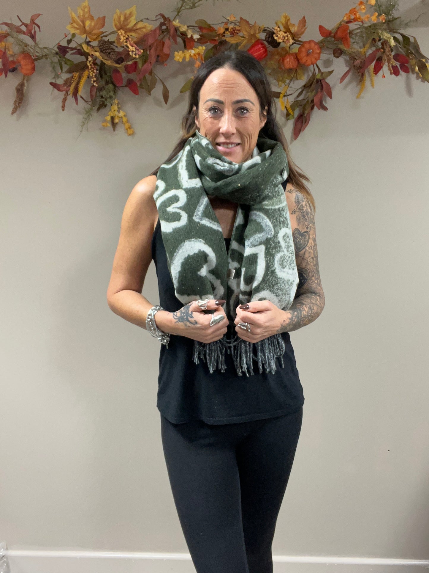 Chunky Soft Heart Scarf