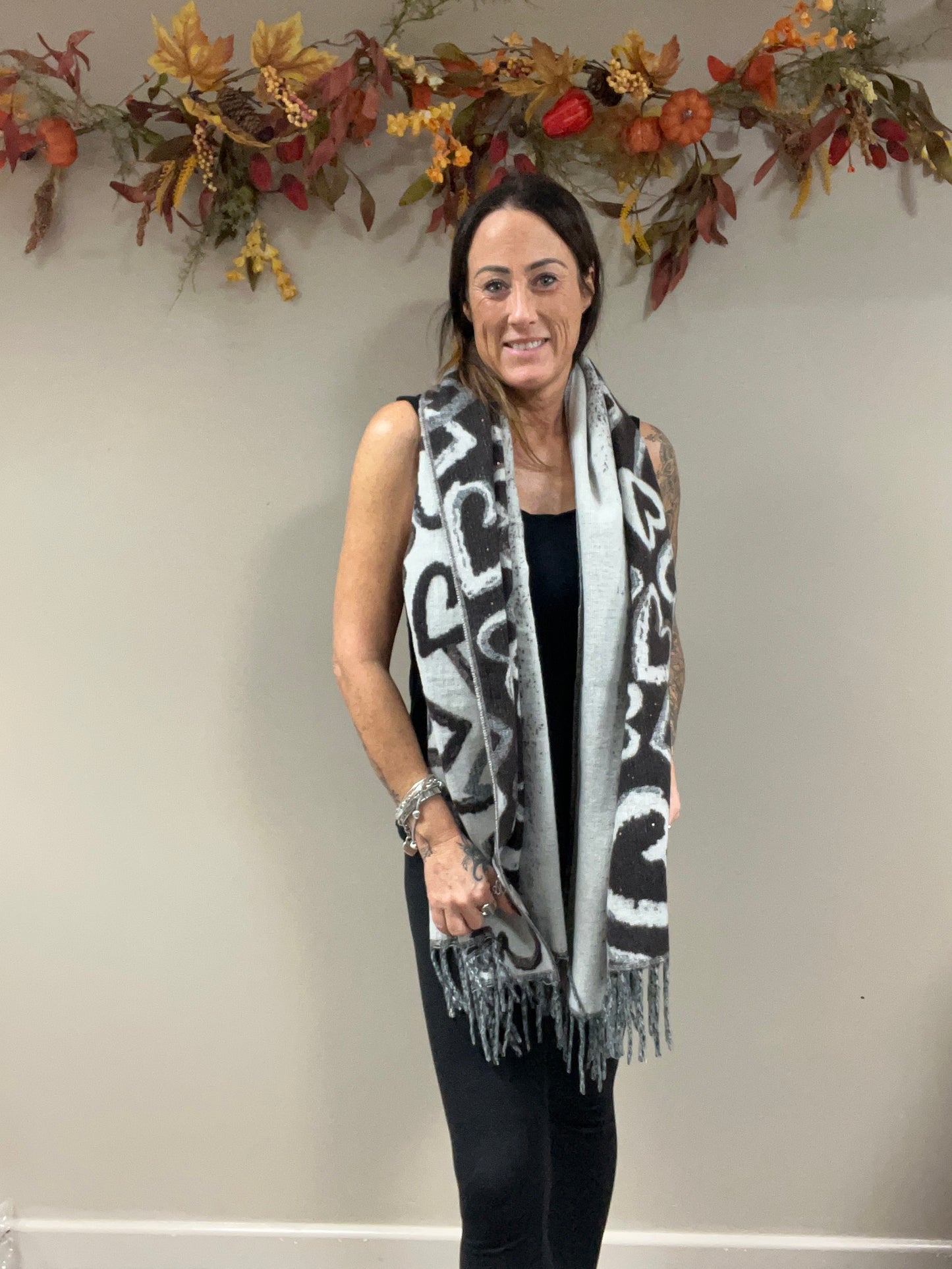 Chunky Soft Heart Scarf