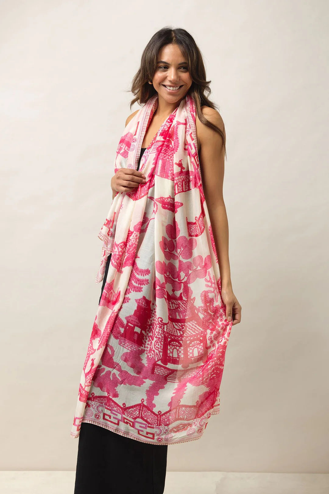 OHS Giant Willow Fuchsia Pink Scarf