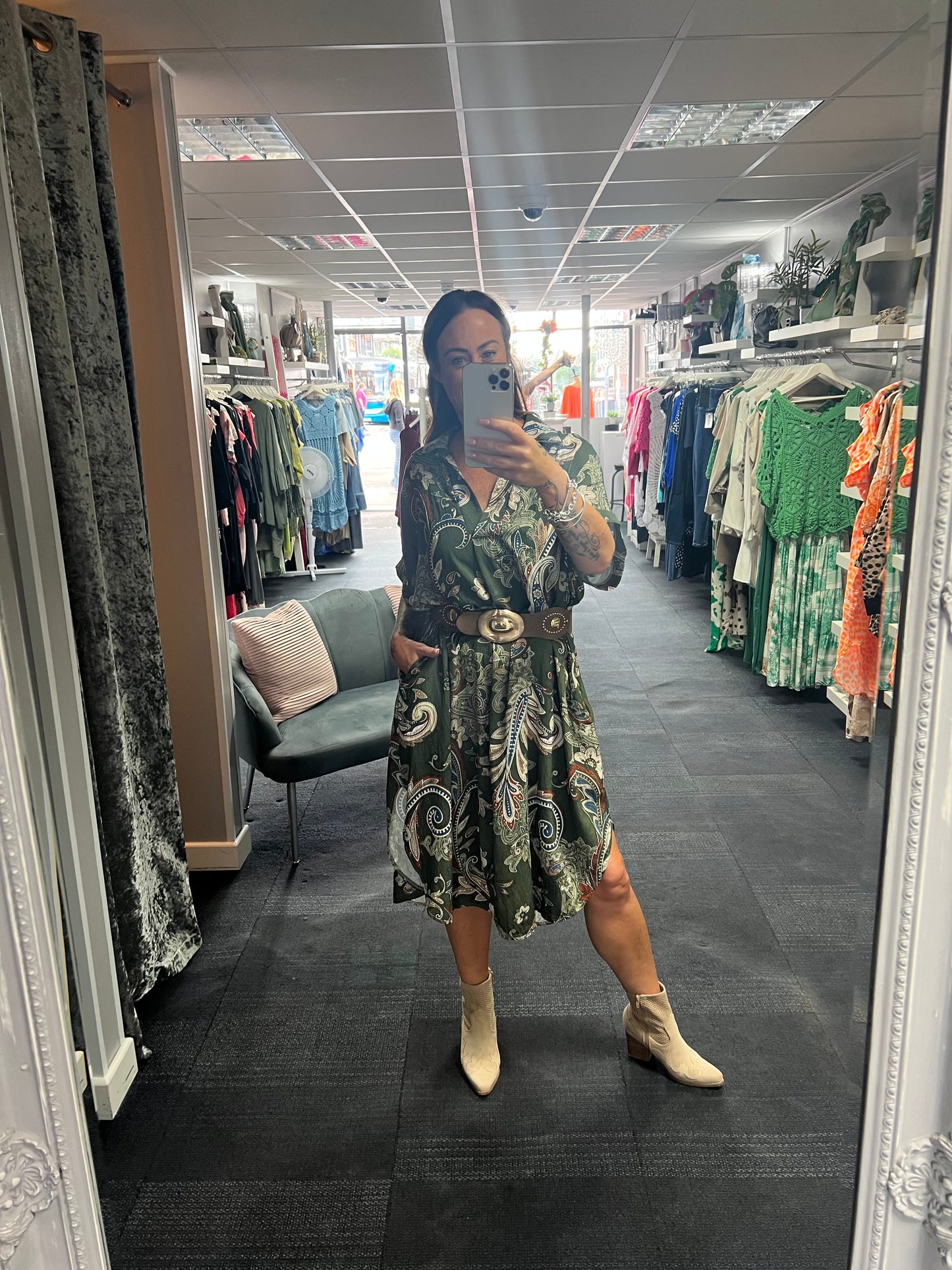 Paisley Collar Dress