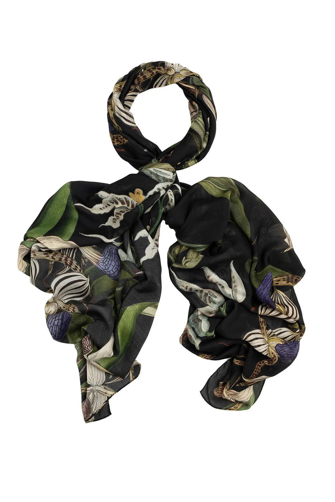 OHS Orchid Black Scarf