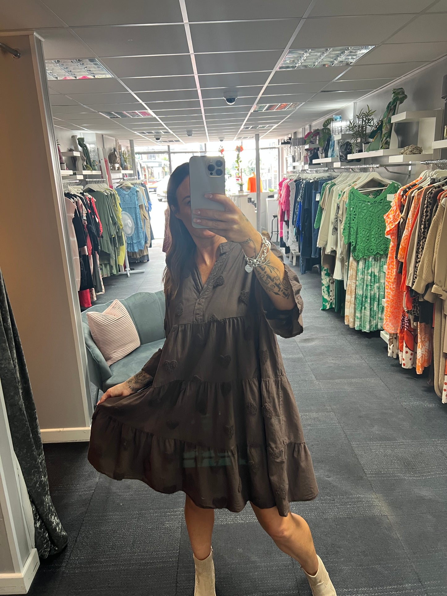 Embossed Heart Tunic/Dress