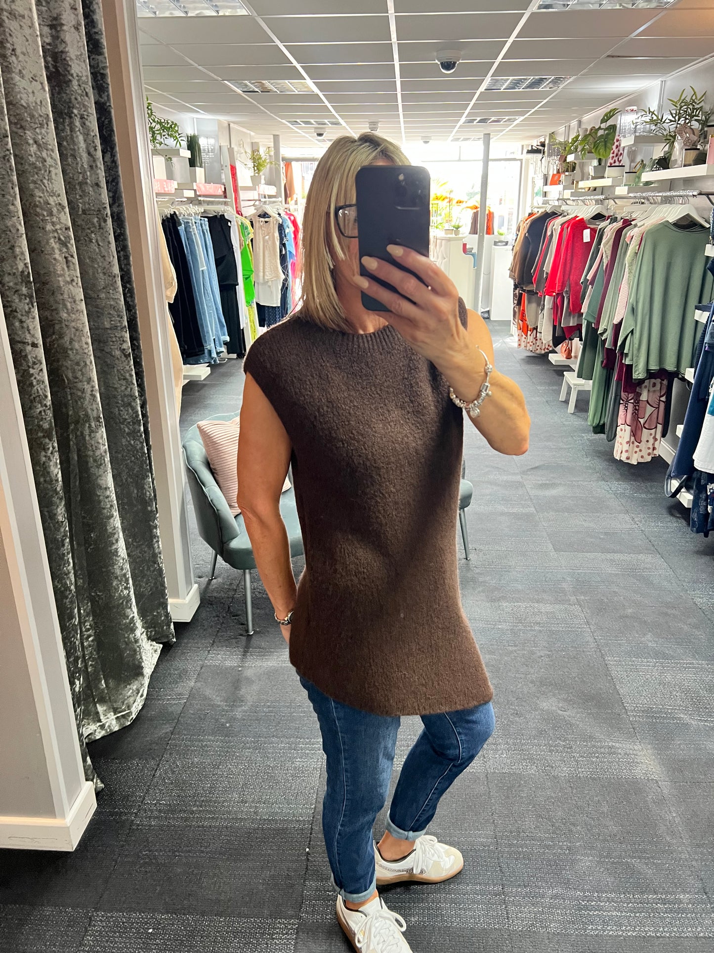Alpaca Blend Asymmetrical Knit