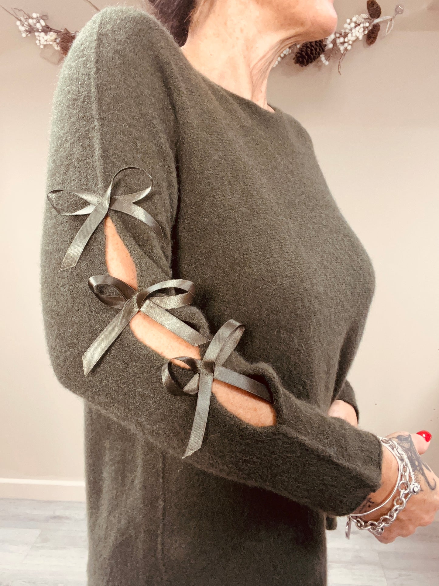 Bow Sleeve Knit