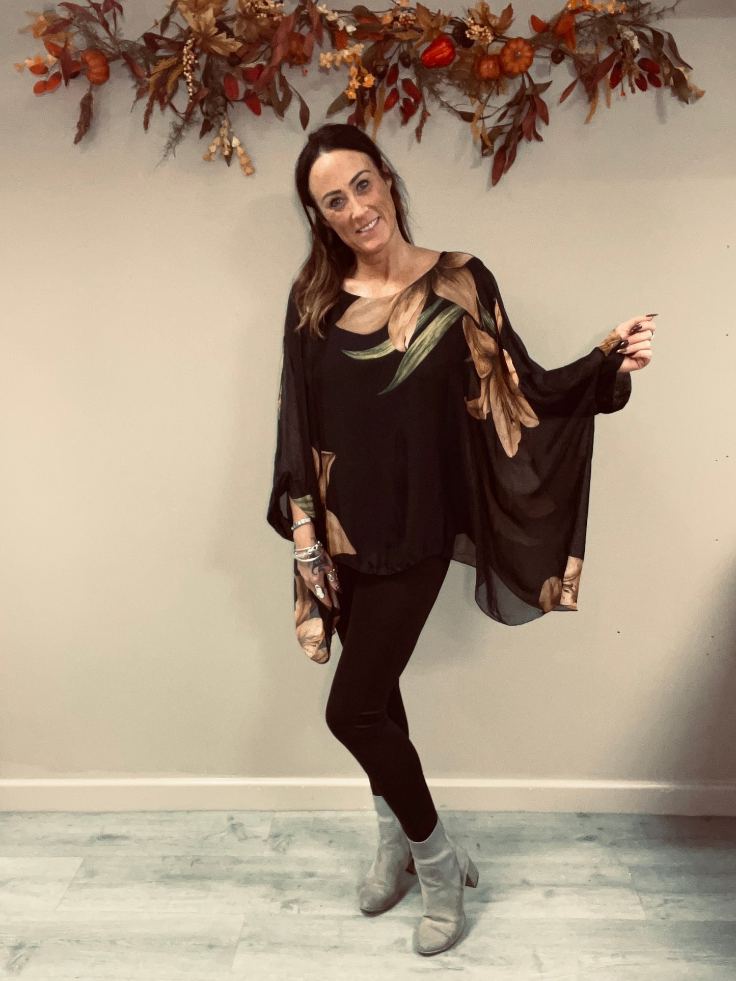 Floaty Floral Silk Top