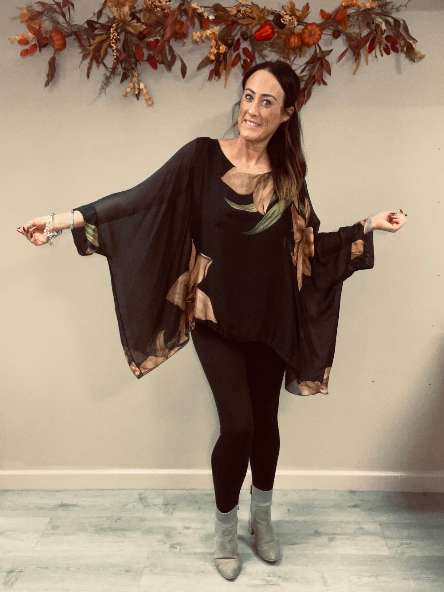 Floaty Floral Silk Top