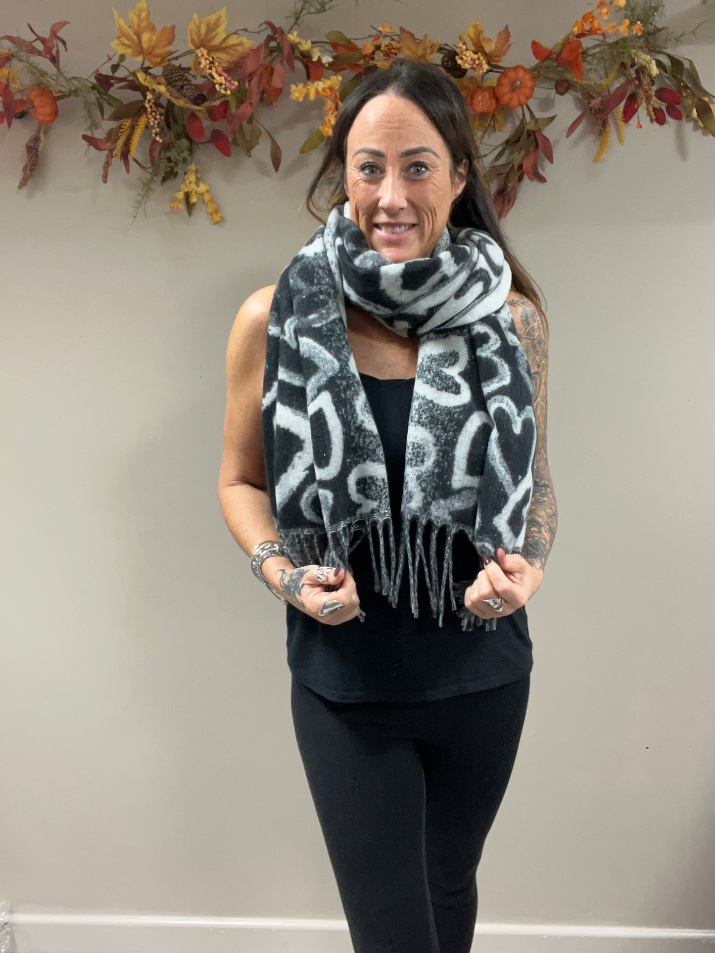 Chunky Soft Heart Scarf