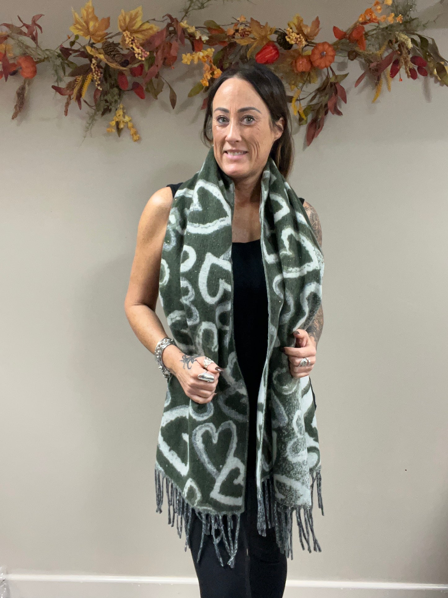 Chunky Soft Heart Scarf