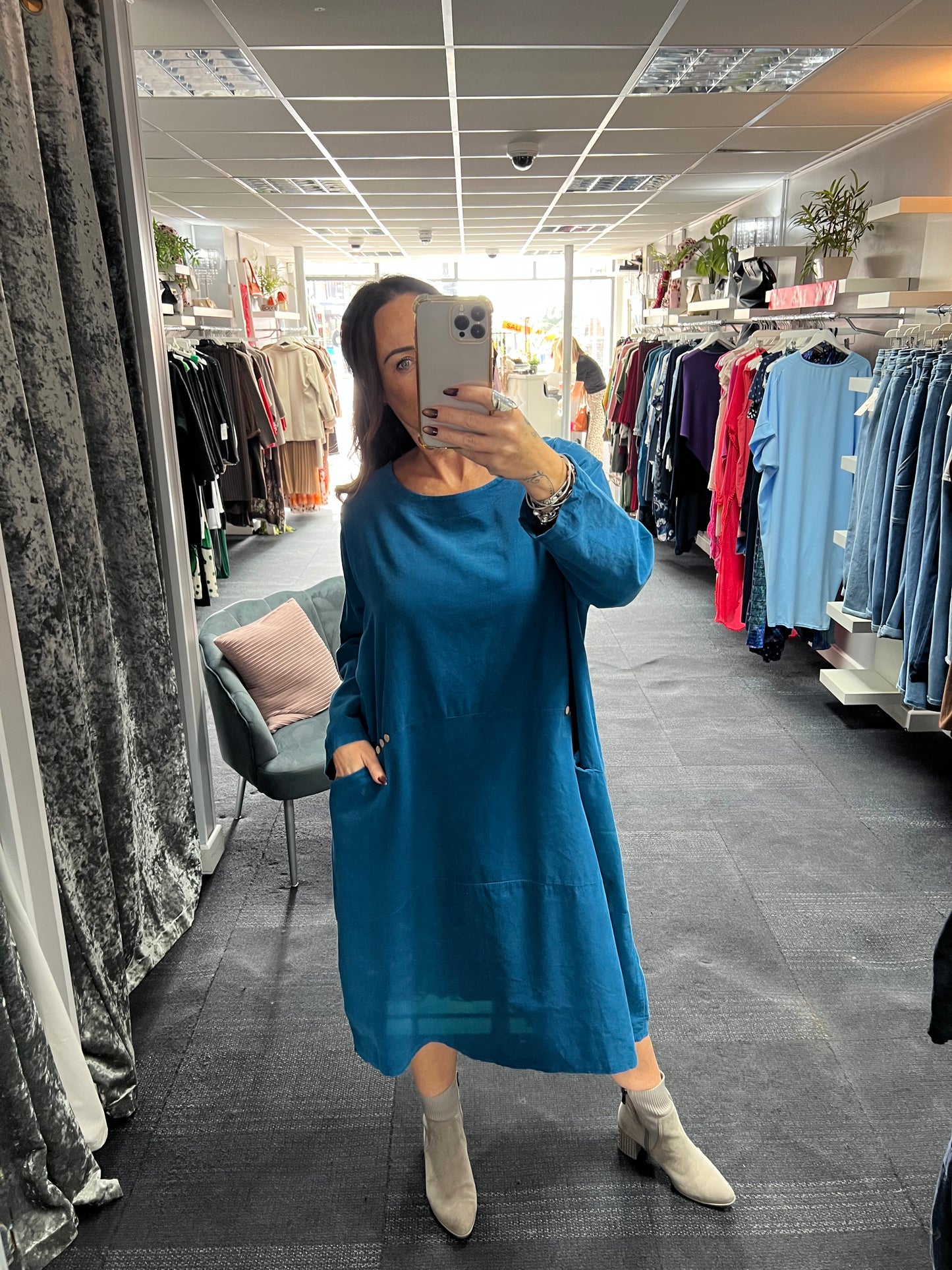 Needlecord Pocket Dress