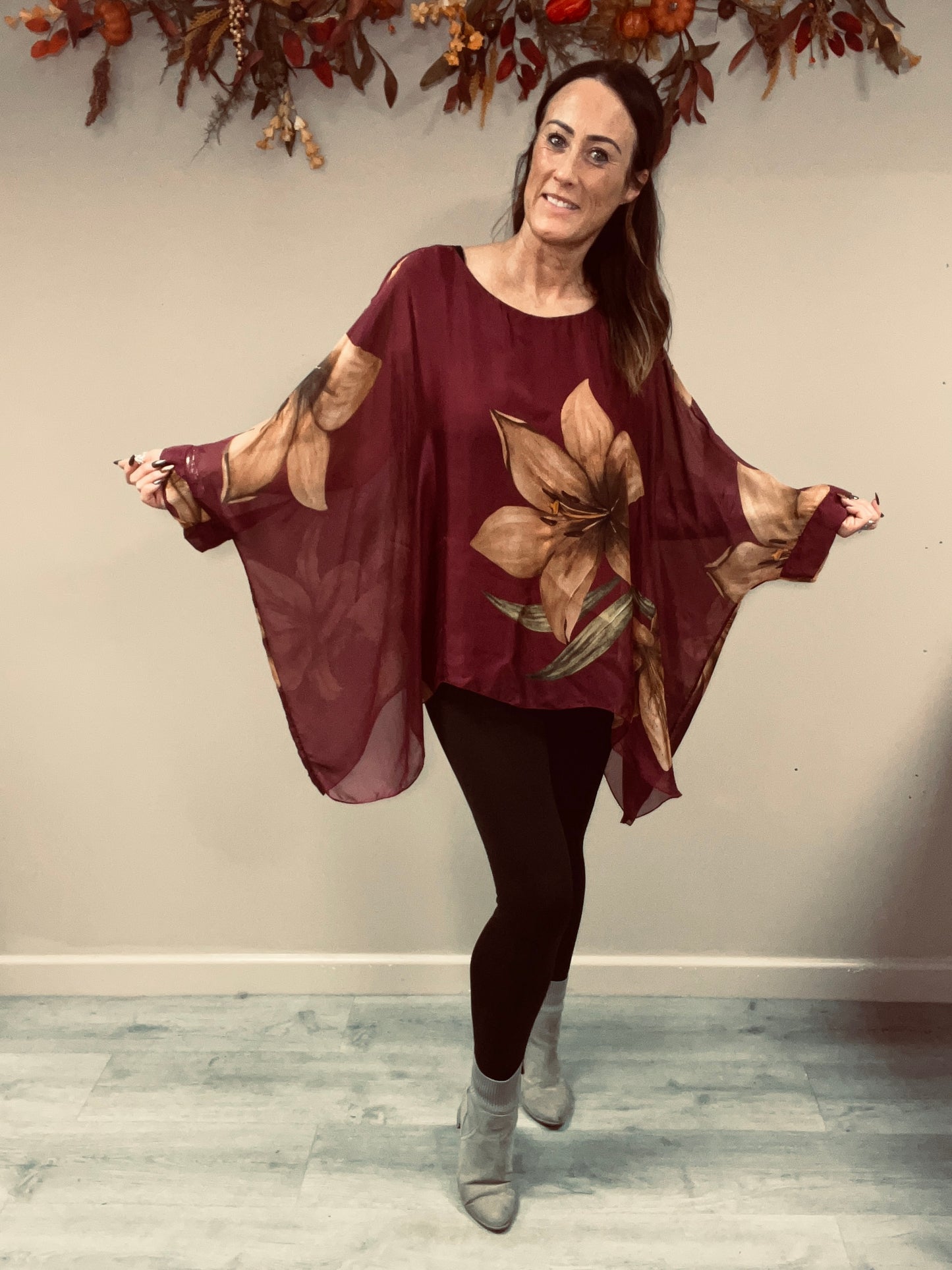 Floaty Floral Silk Top