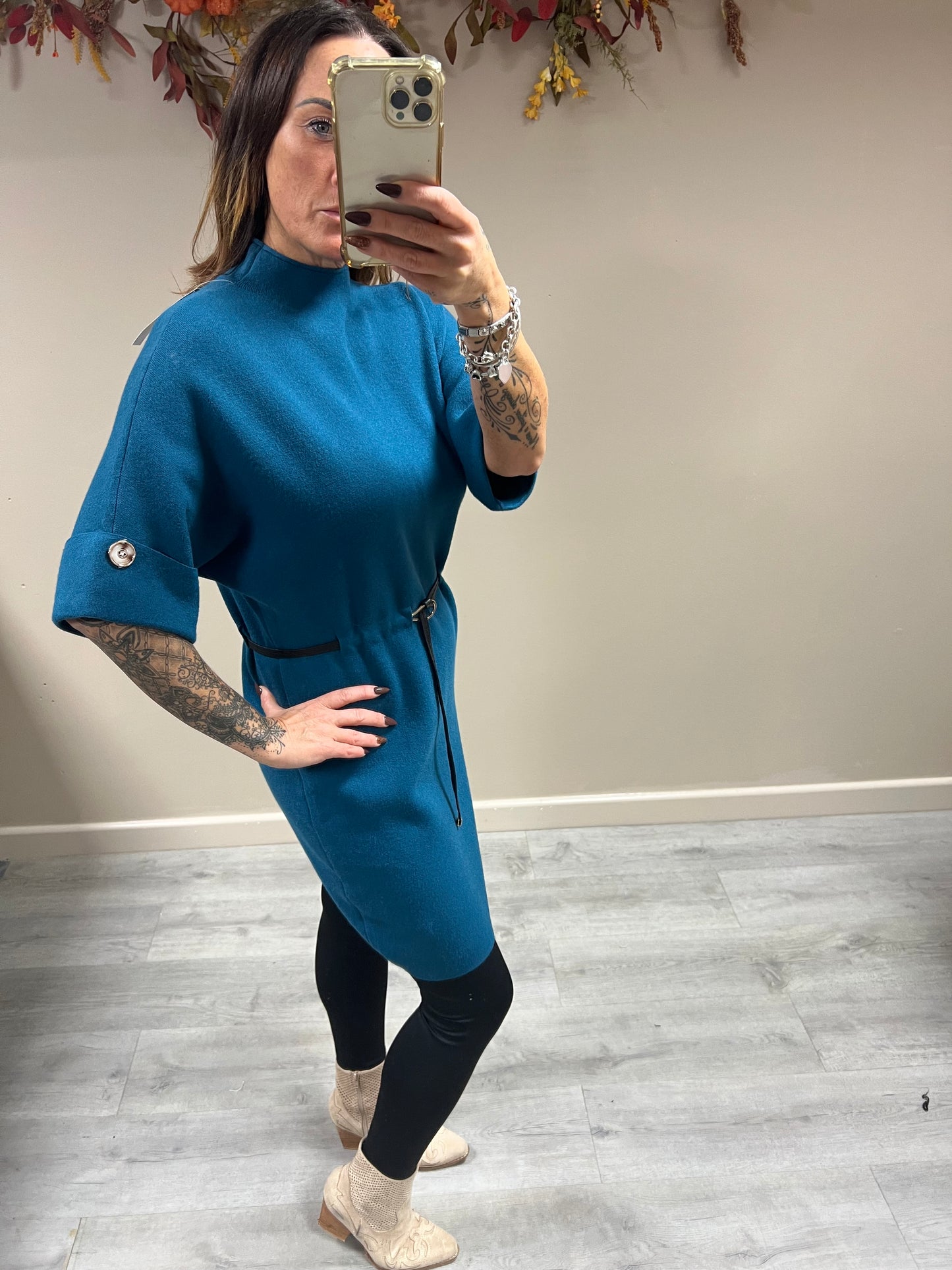Belted Knit Dress