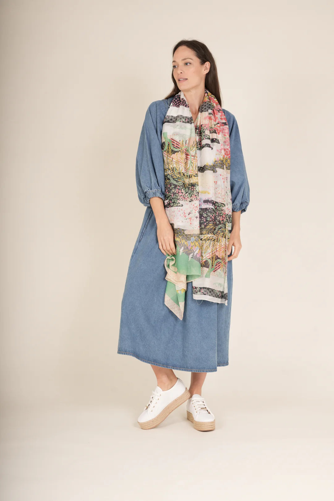OHS Spring White Scarf