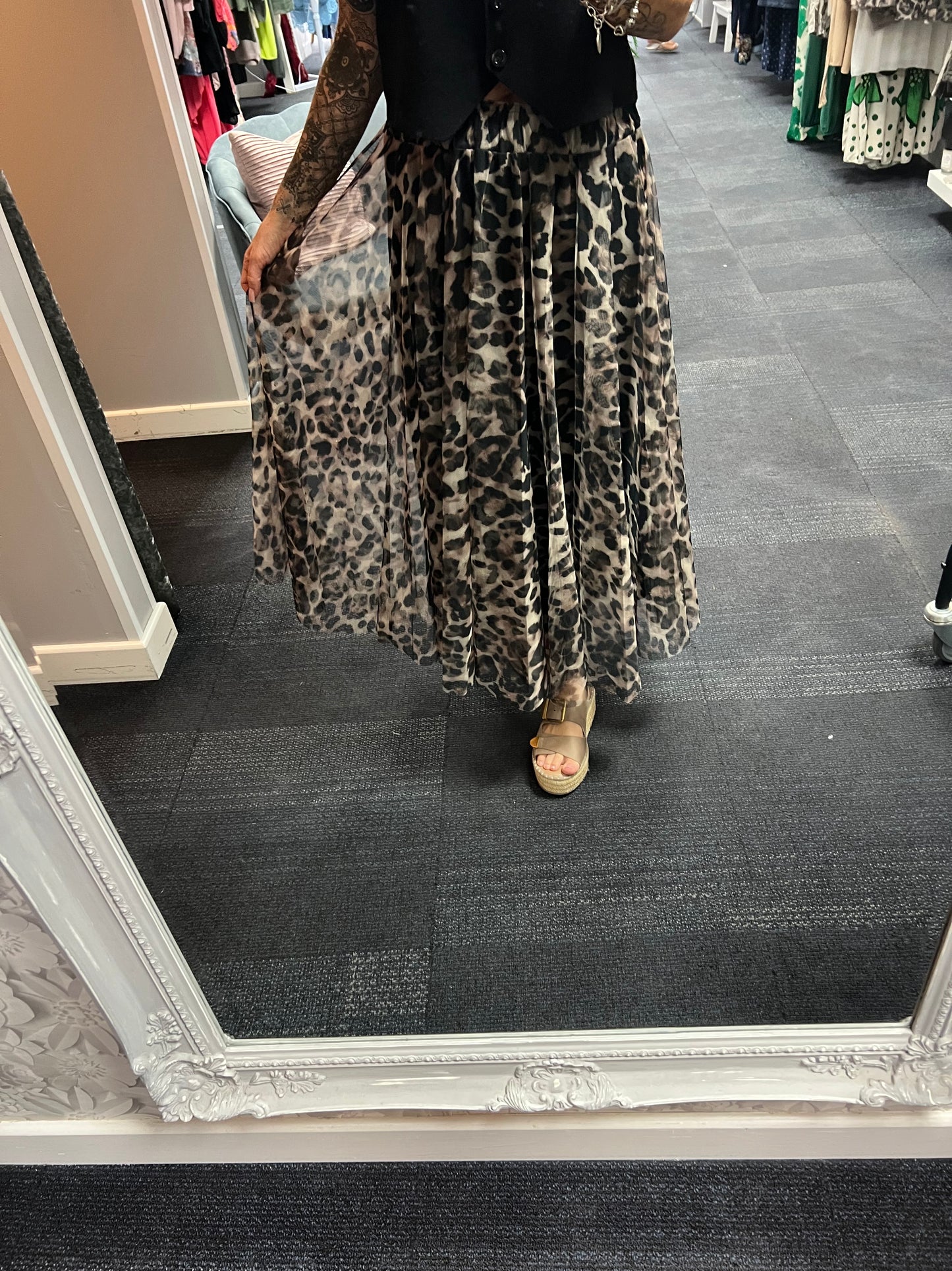 Tulle Patterned Skirt