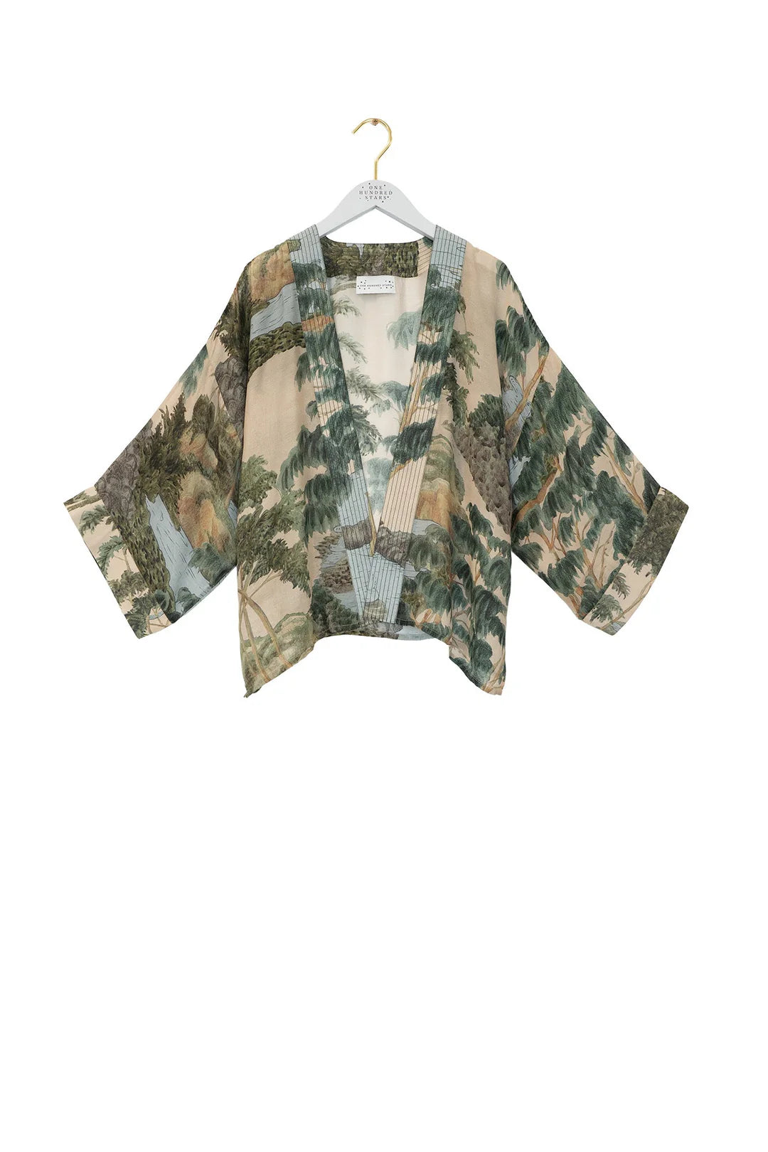 OHS Rivers And Trees Natural Kimono