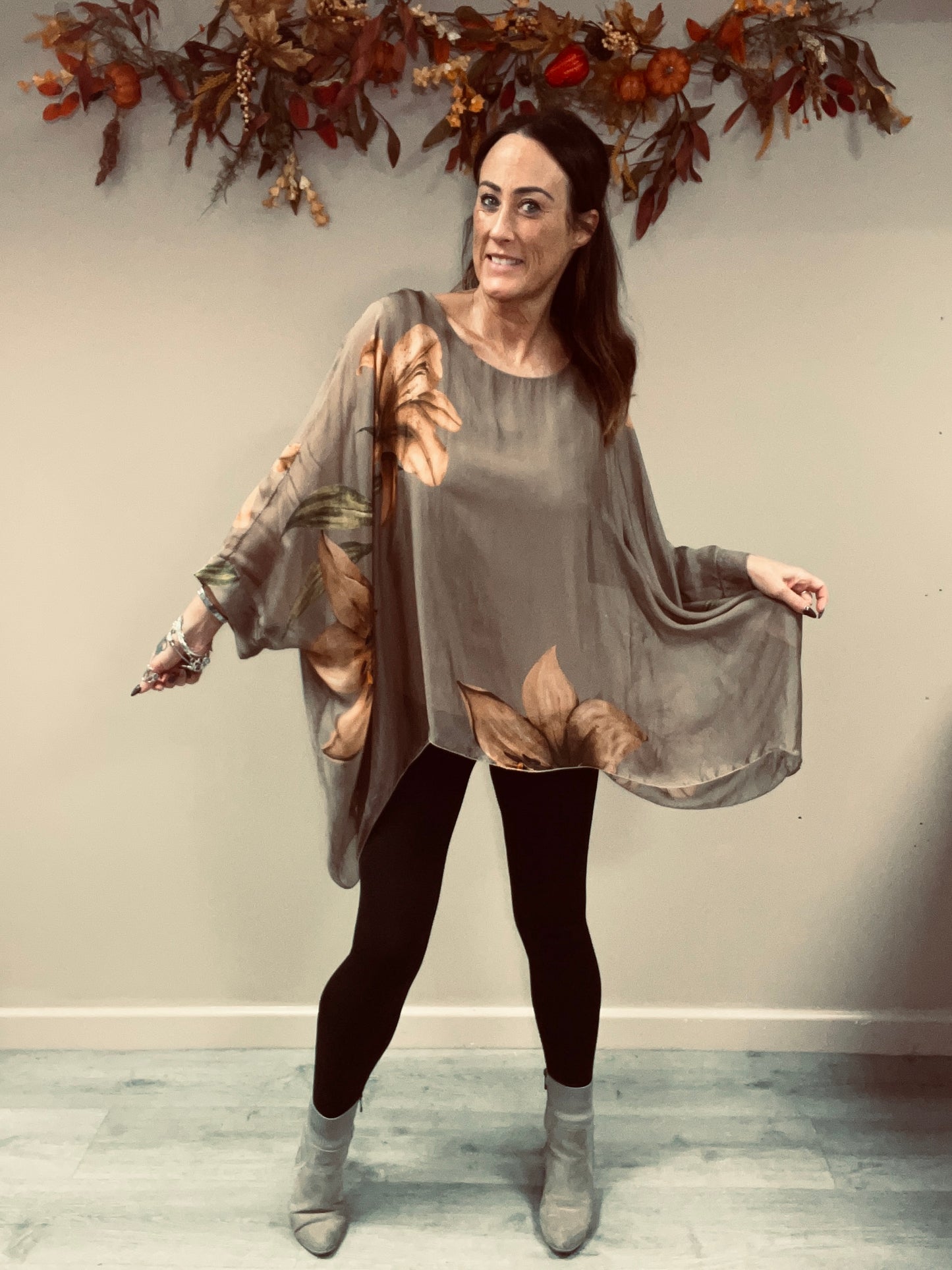 Floaty Floral Silk Top
