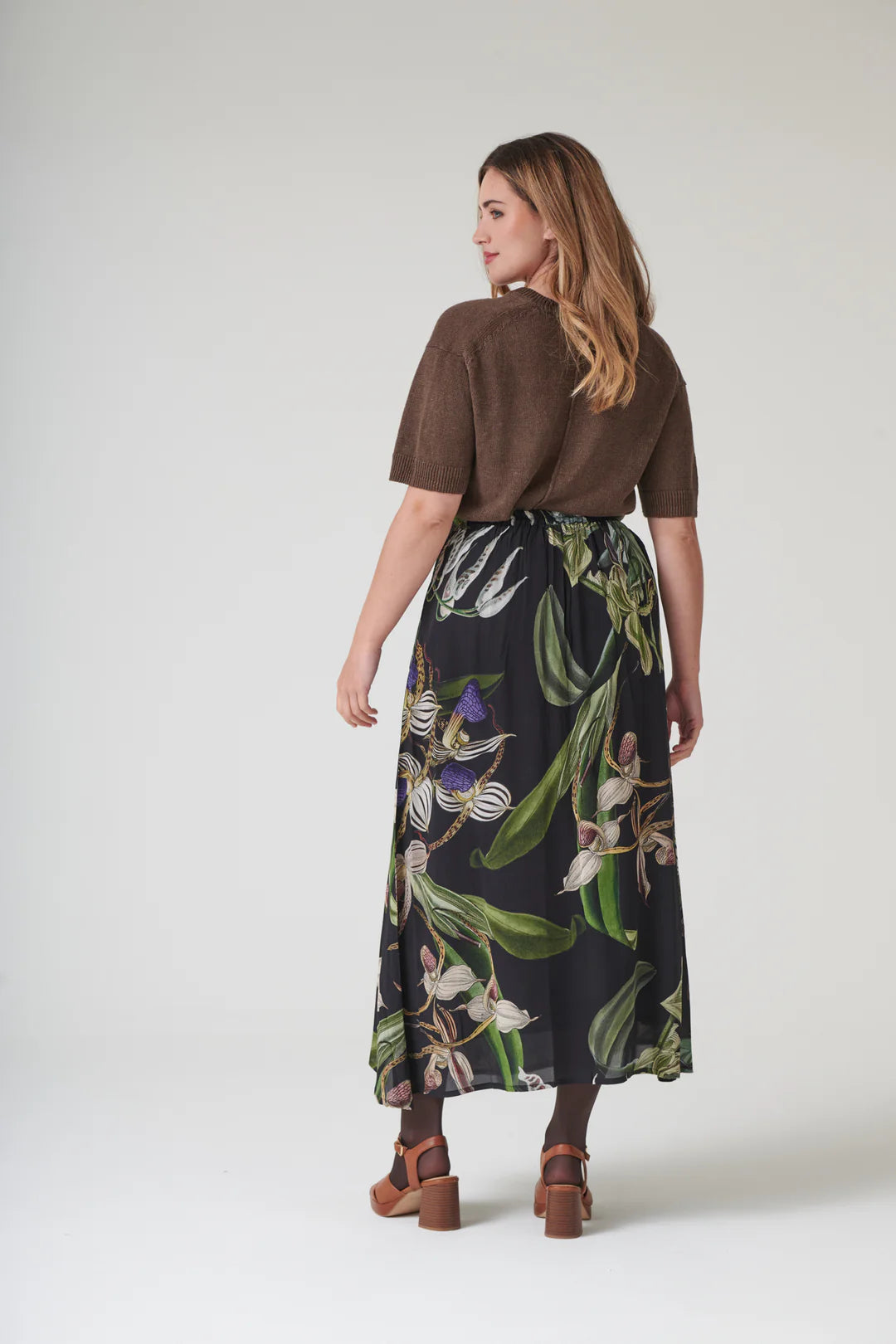 OHS Orchid A-line Maxi Skirt