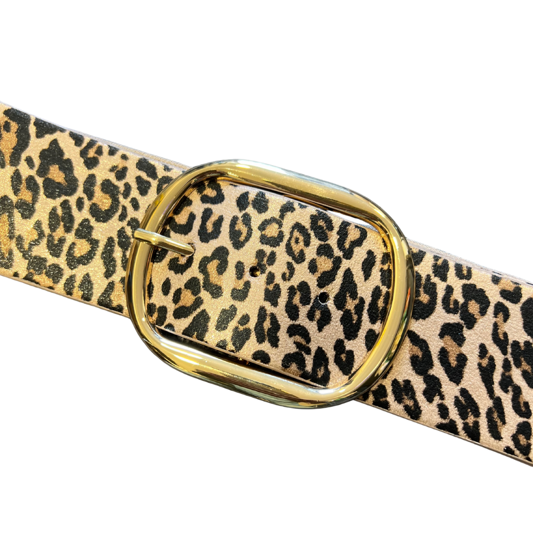 Leopard Print Belt