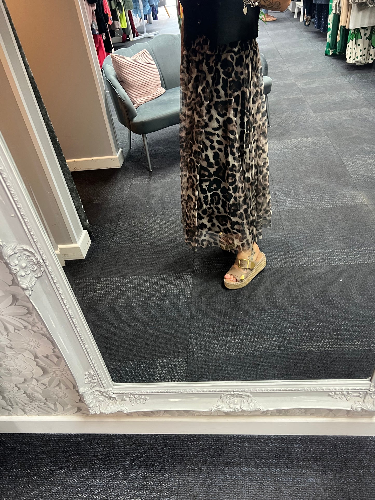 Tulle Patterned Skirt