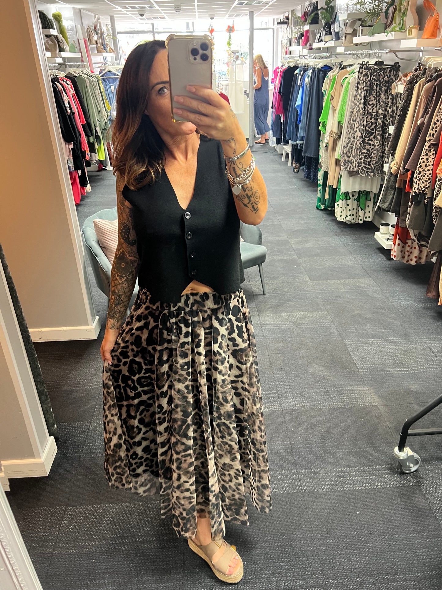 Tulle Patterned Skirt