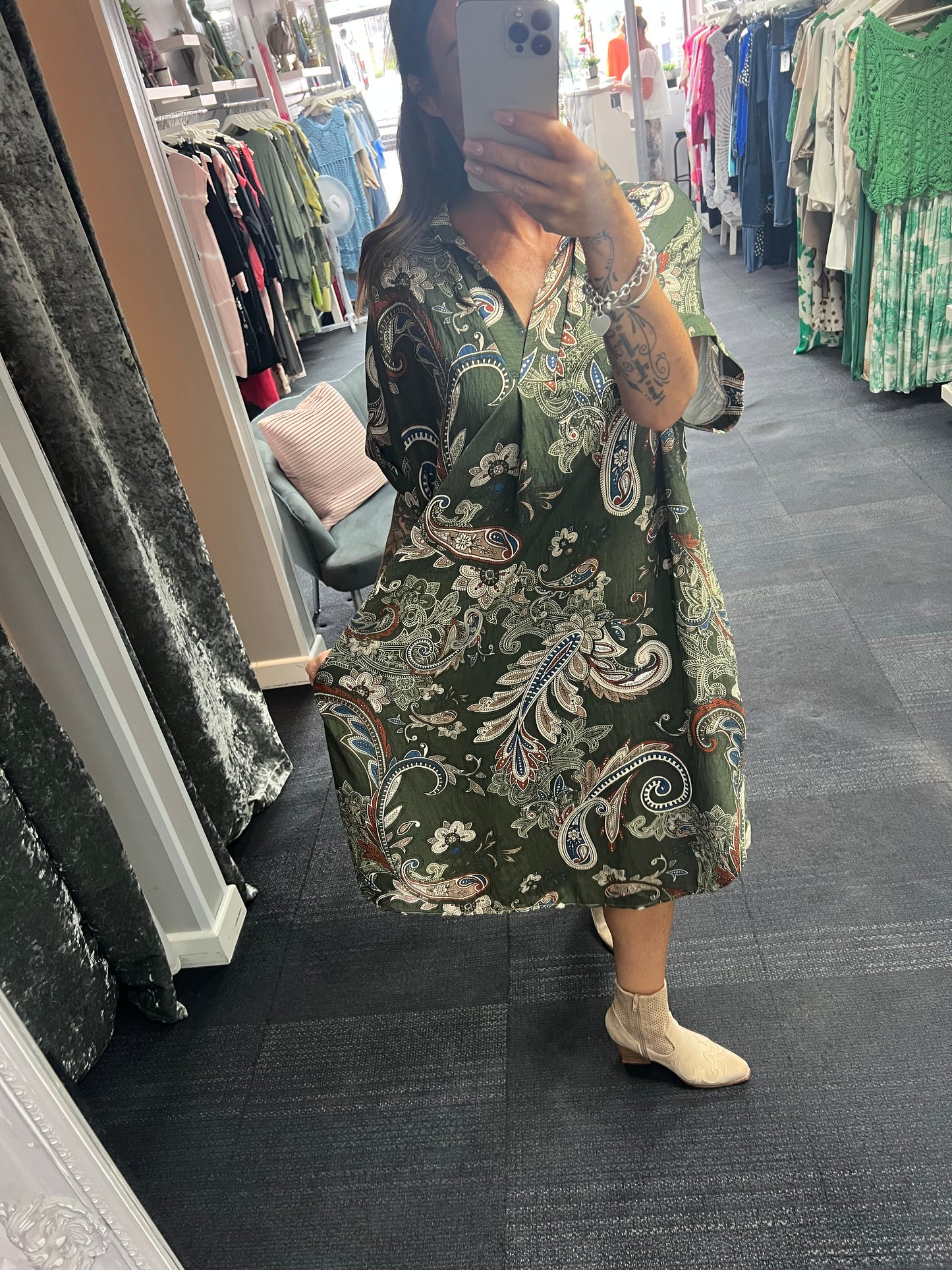 Paisley Collar Dress
