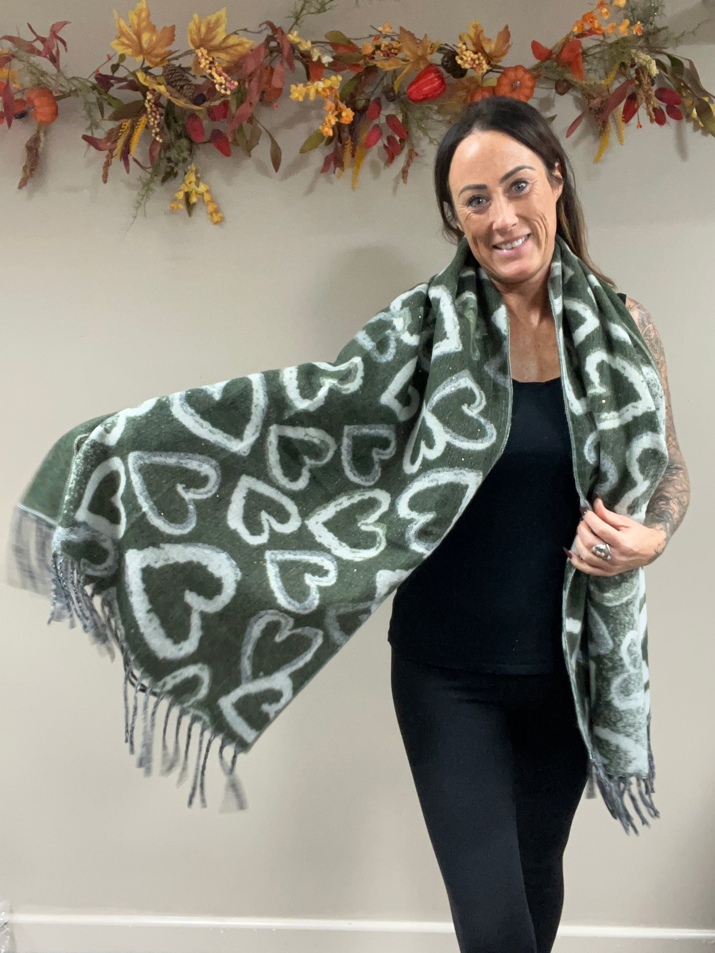 Chunky Soft Heart Scarf