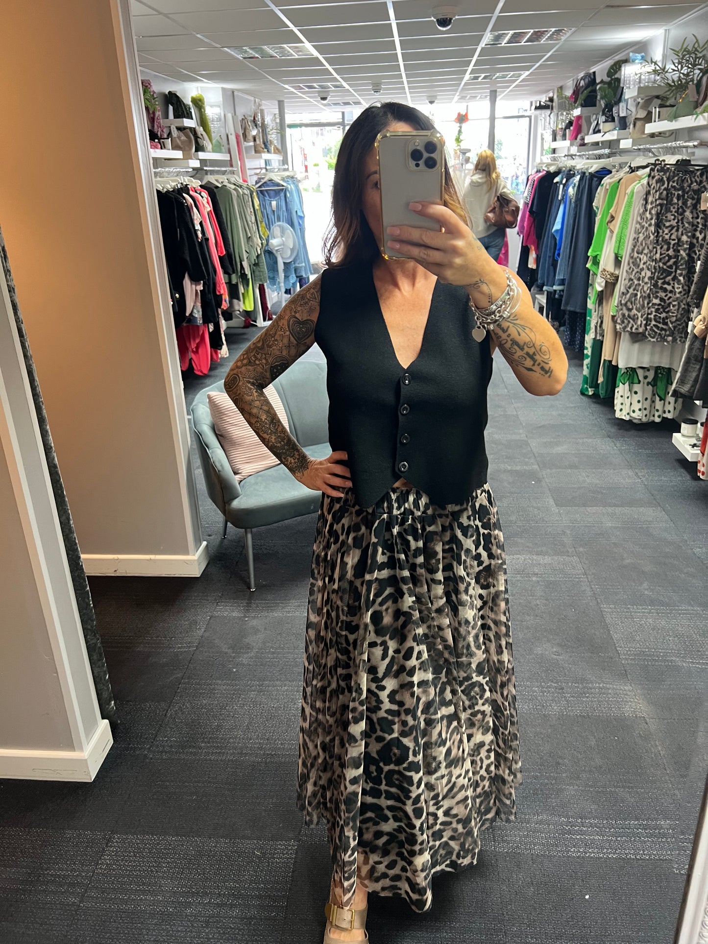 Tulle Patterned Skirt