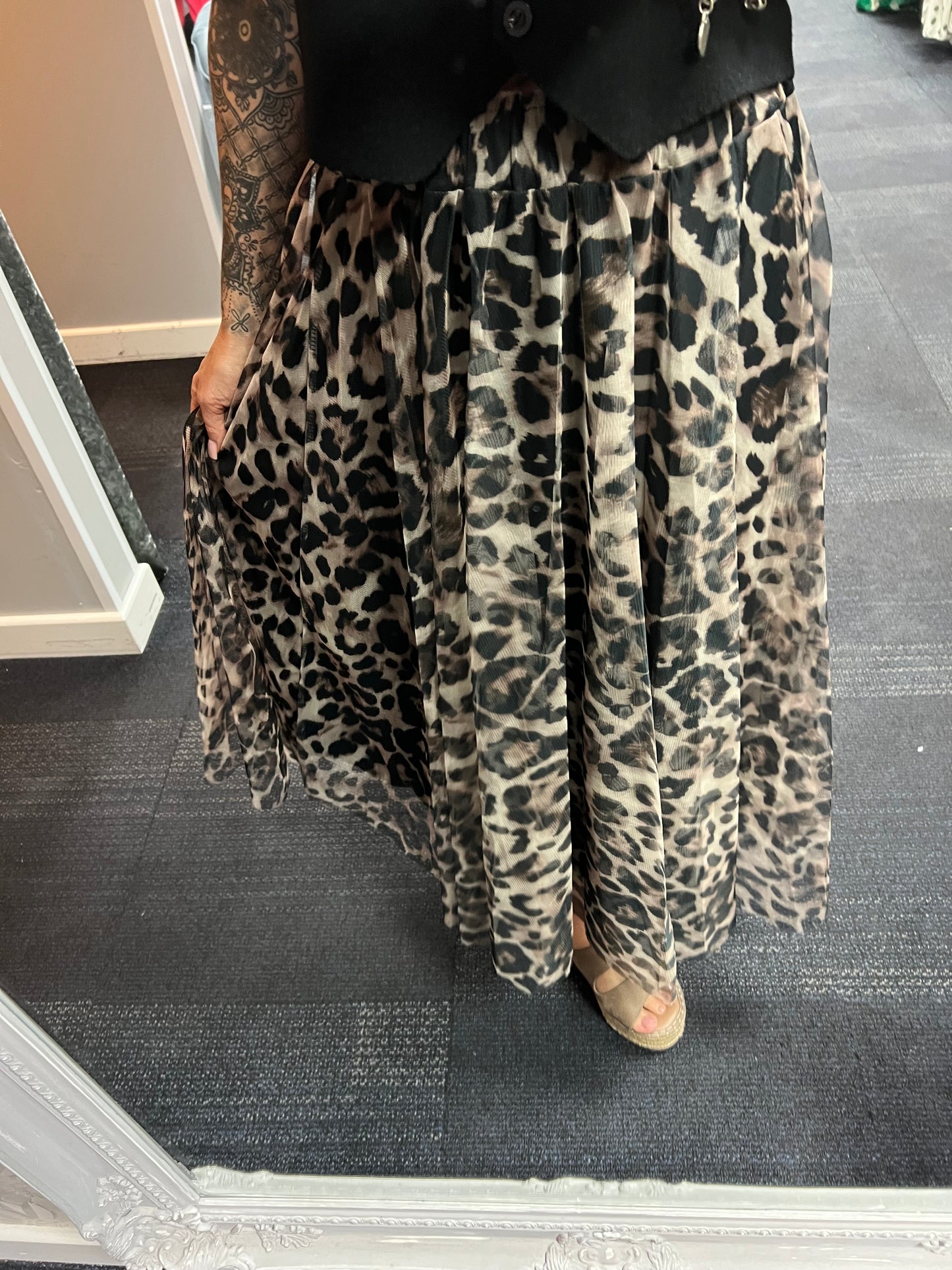 Tulle Patterned Skirt
