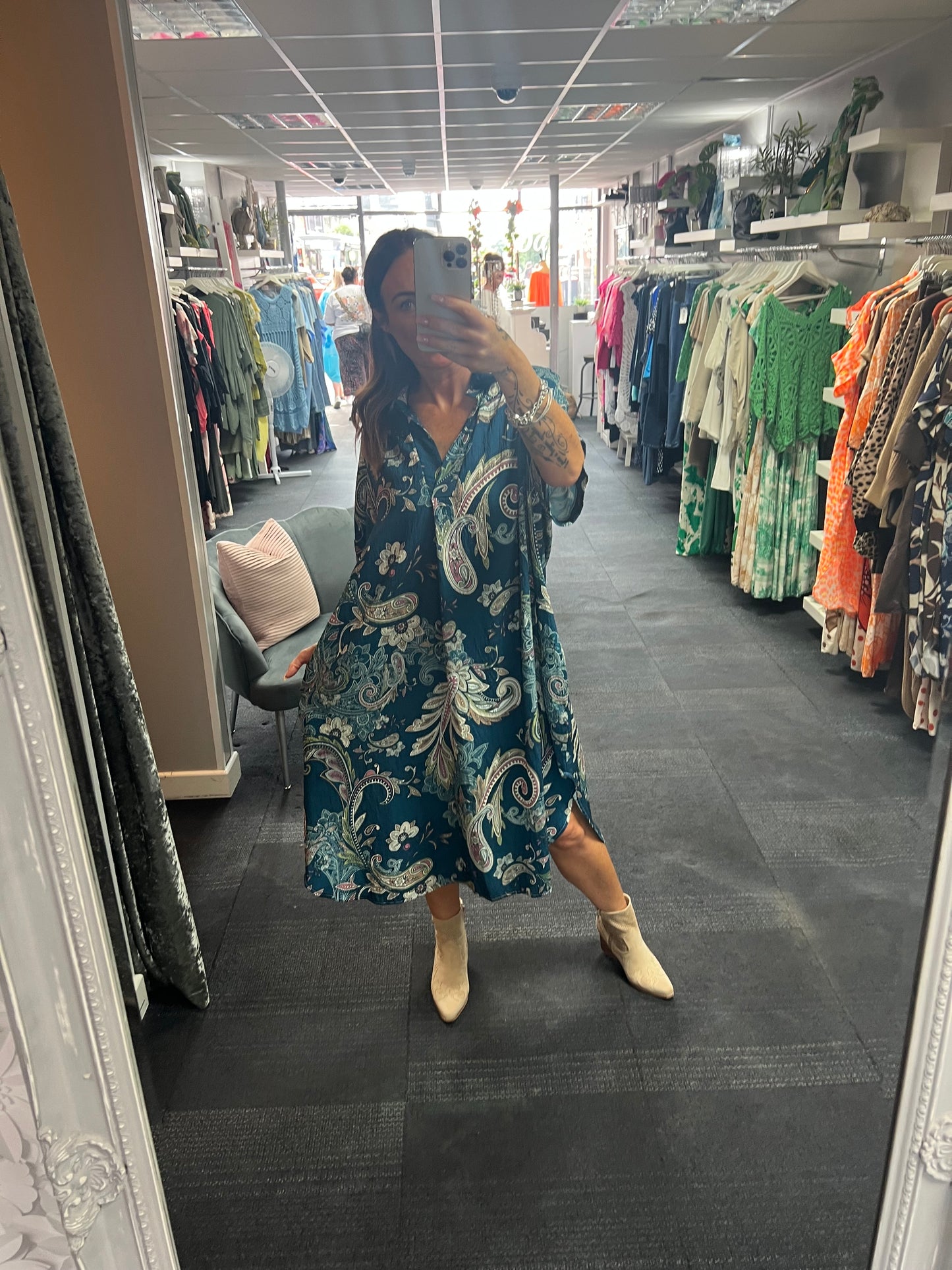 Paisley Collar Dress