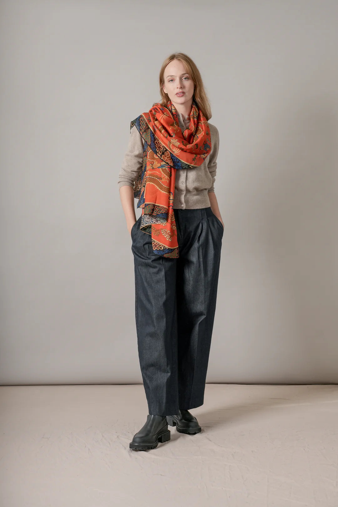 OHS Dragon Rust Scarf
