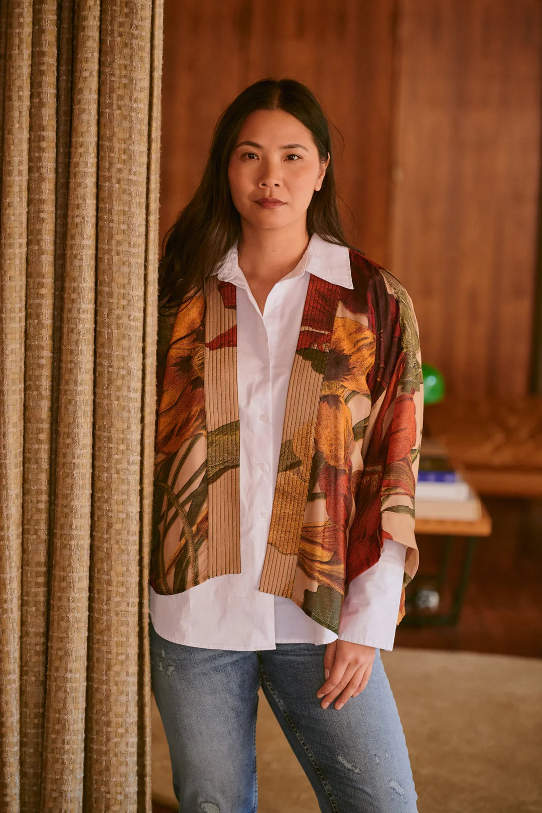 OHS Nasturtium Fawn Kimono
