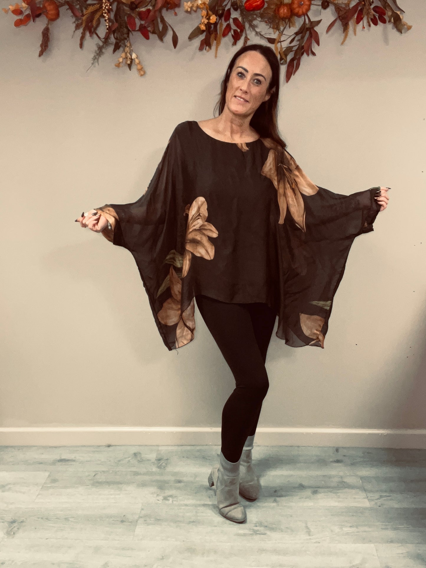 Floaty Floral Silk Top