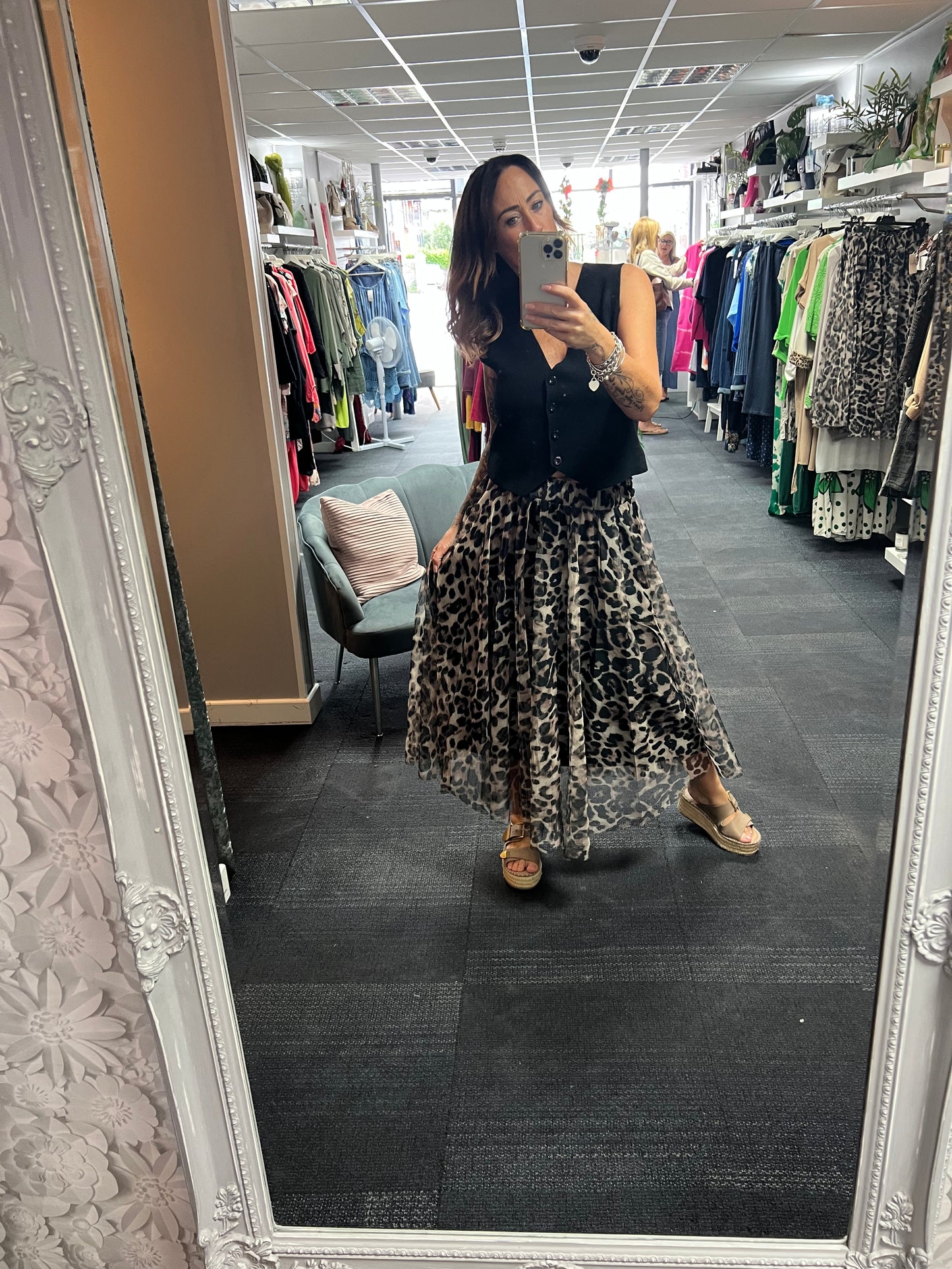 Tulle Patterned Skirt