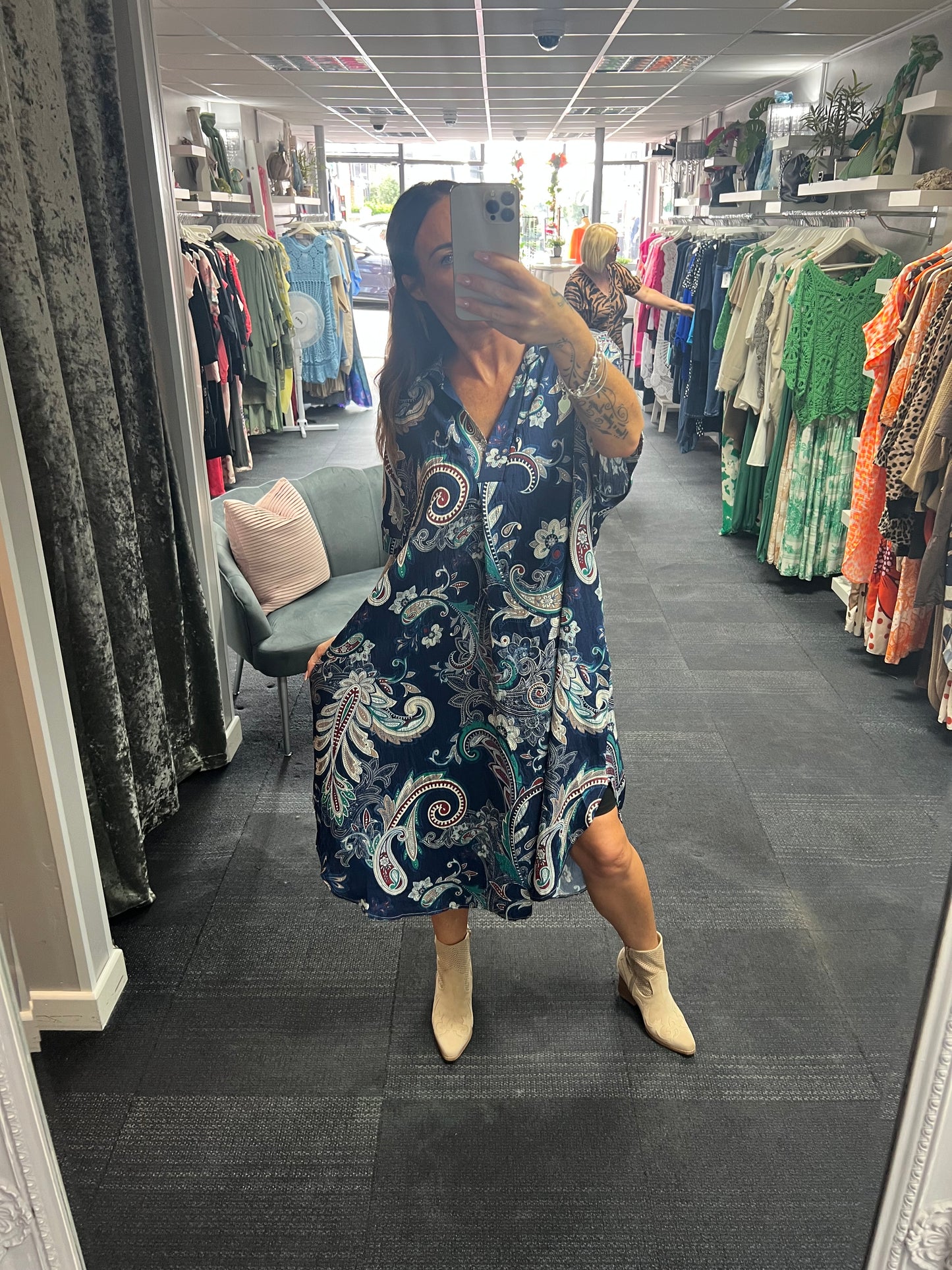 Paisley Collar Dress