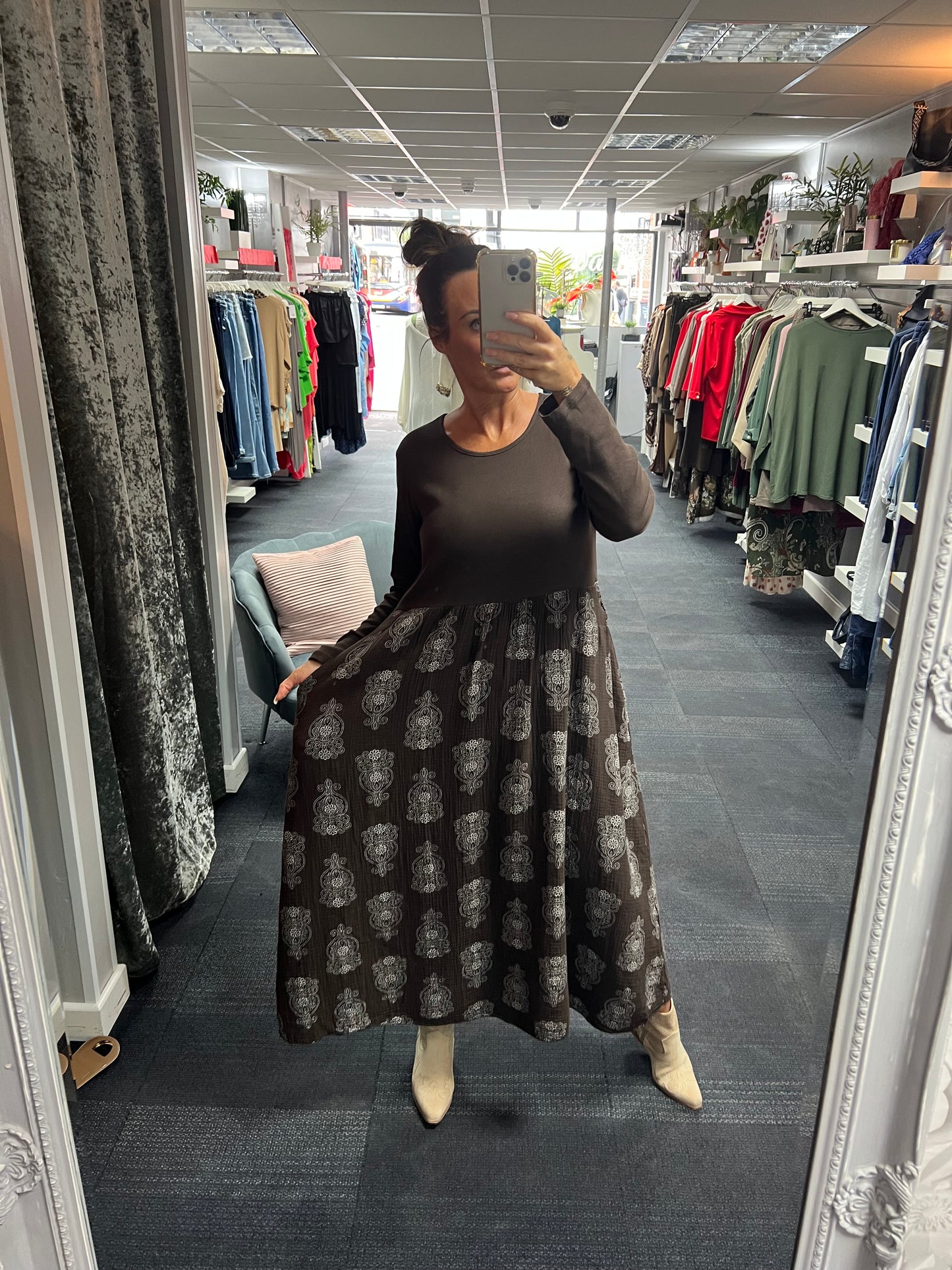 Boraque Print Half Dress