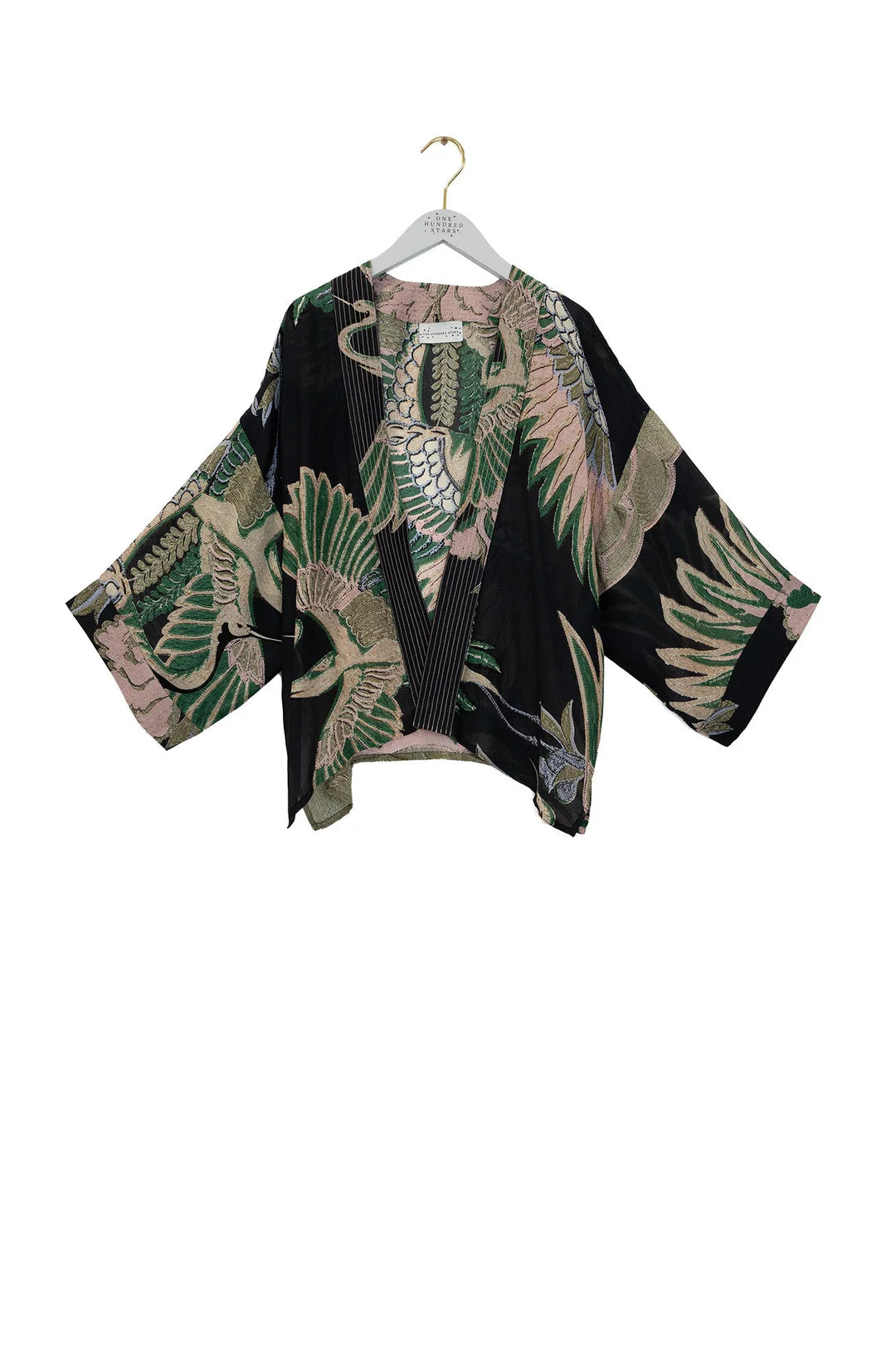 OHS Crane Emerald Kimono
