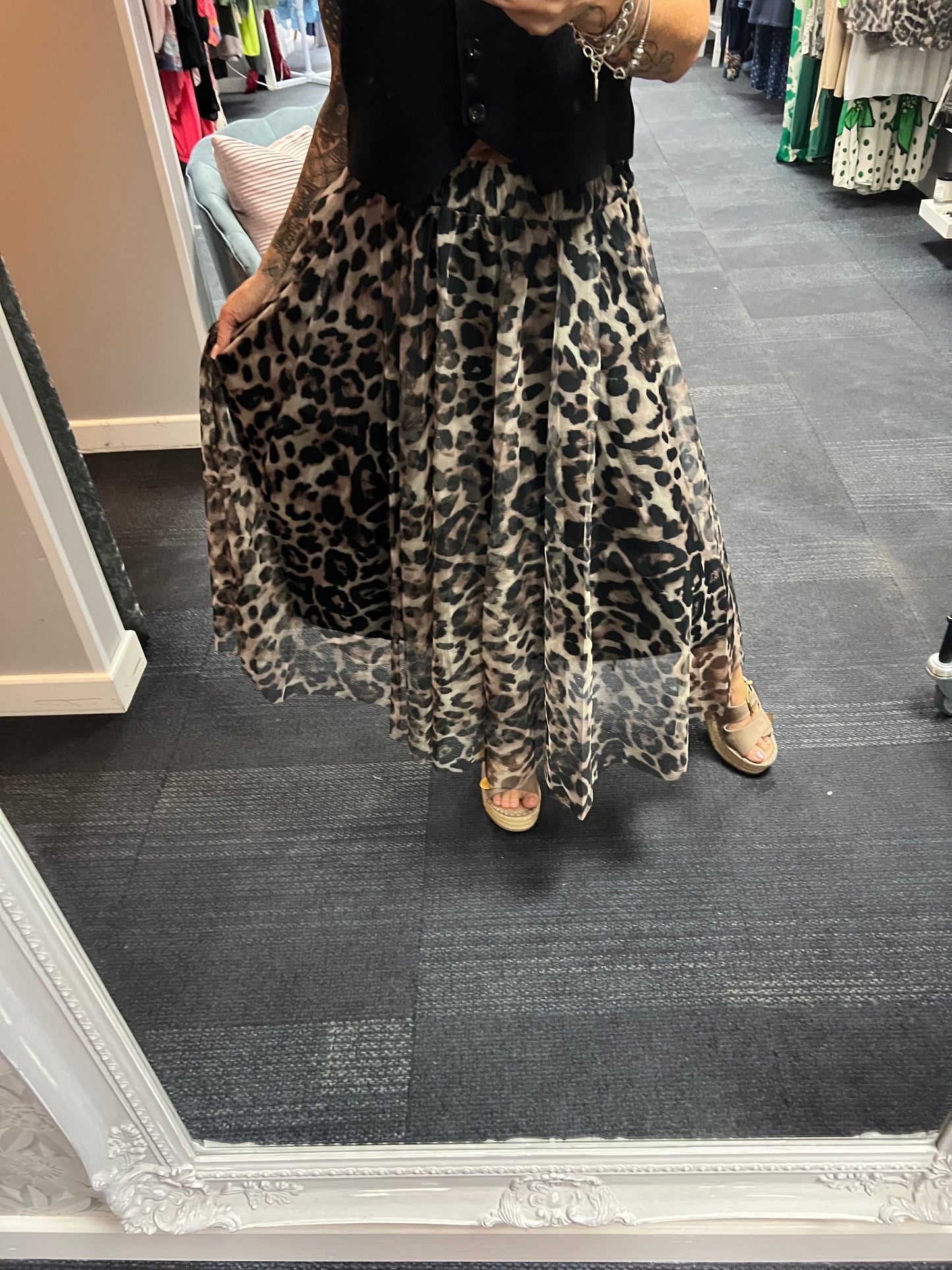 Tulle Patterned Skirt