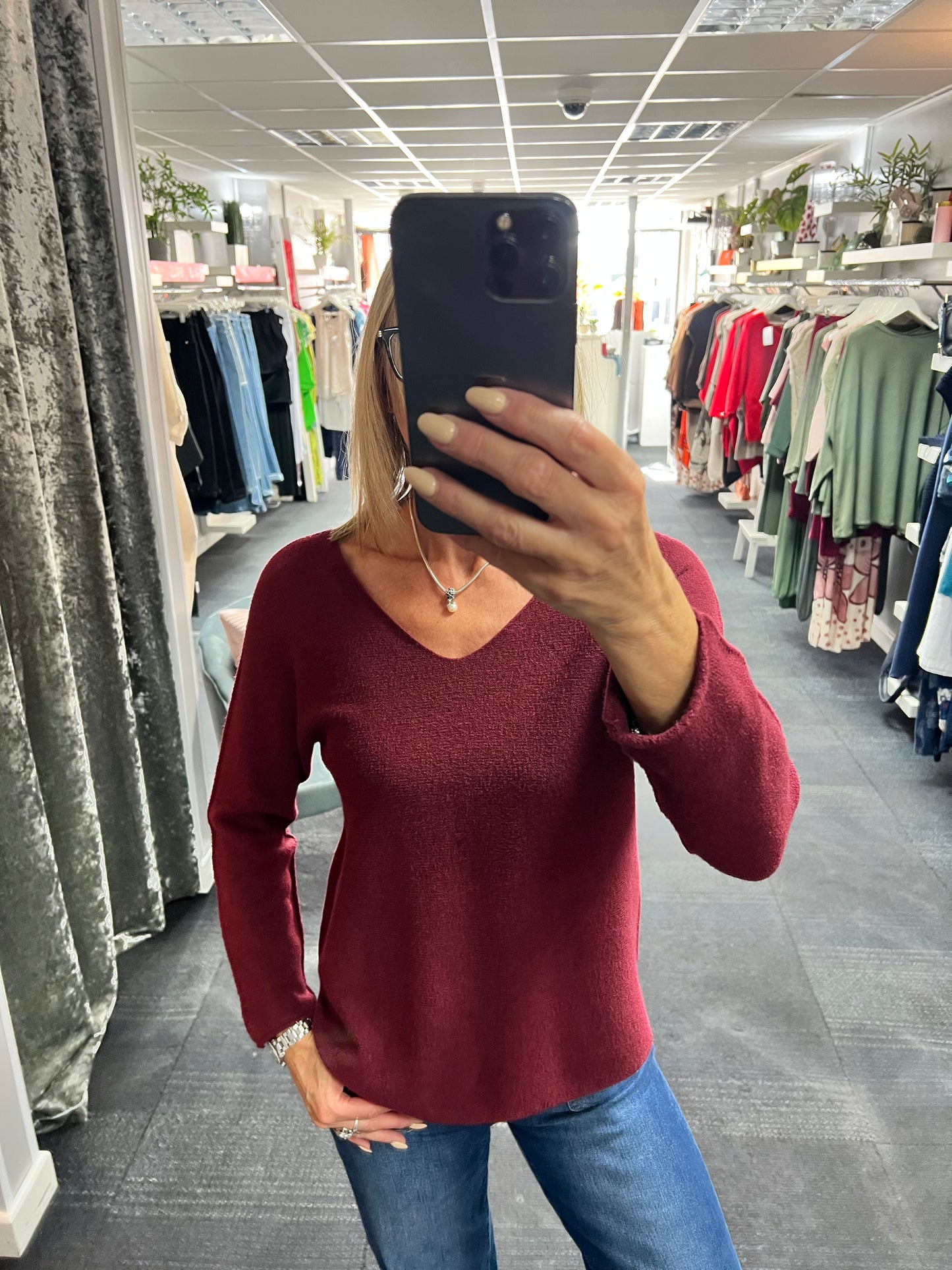 V Neck Classic Knit