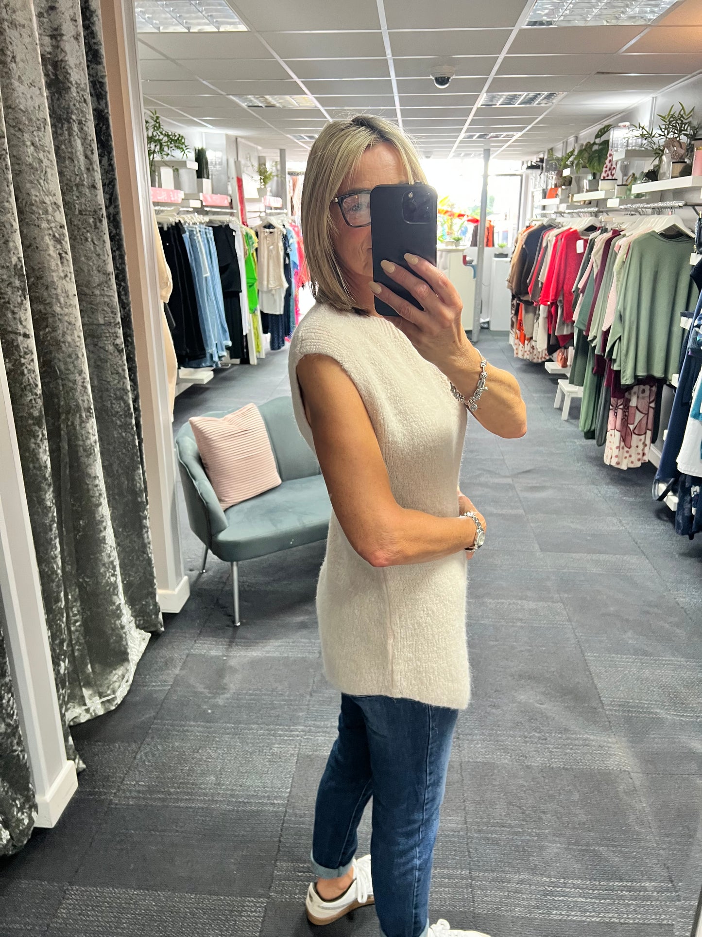 Alpaca Blend Asymmetrical Knit