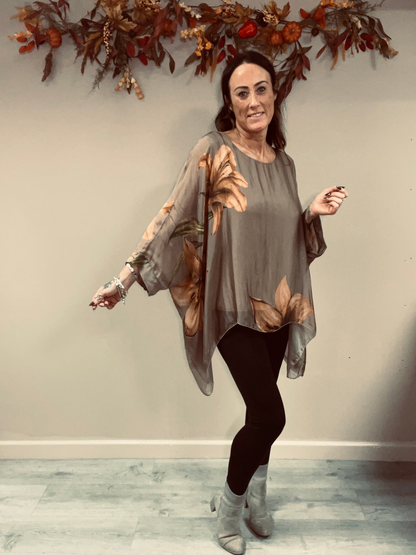 Floaty Floral Silk Top