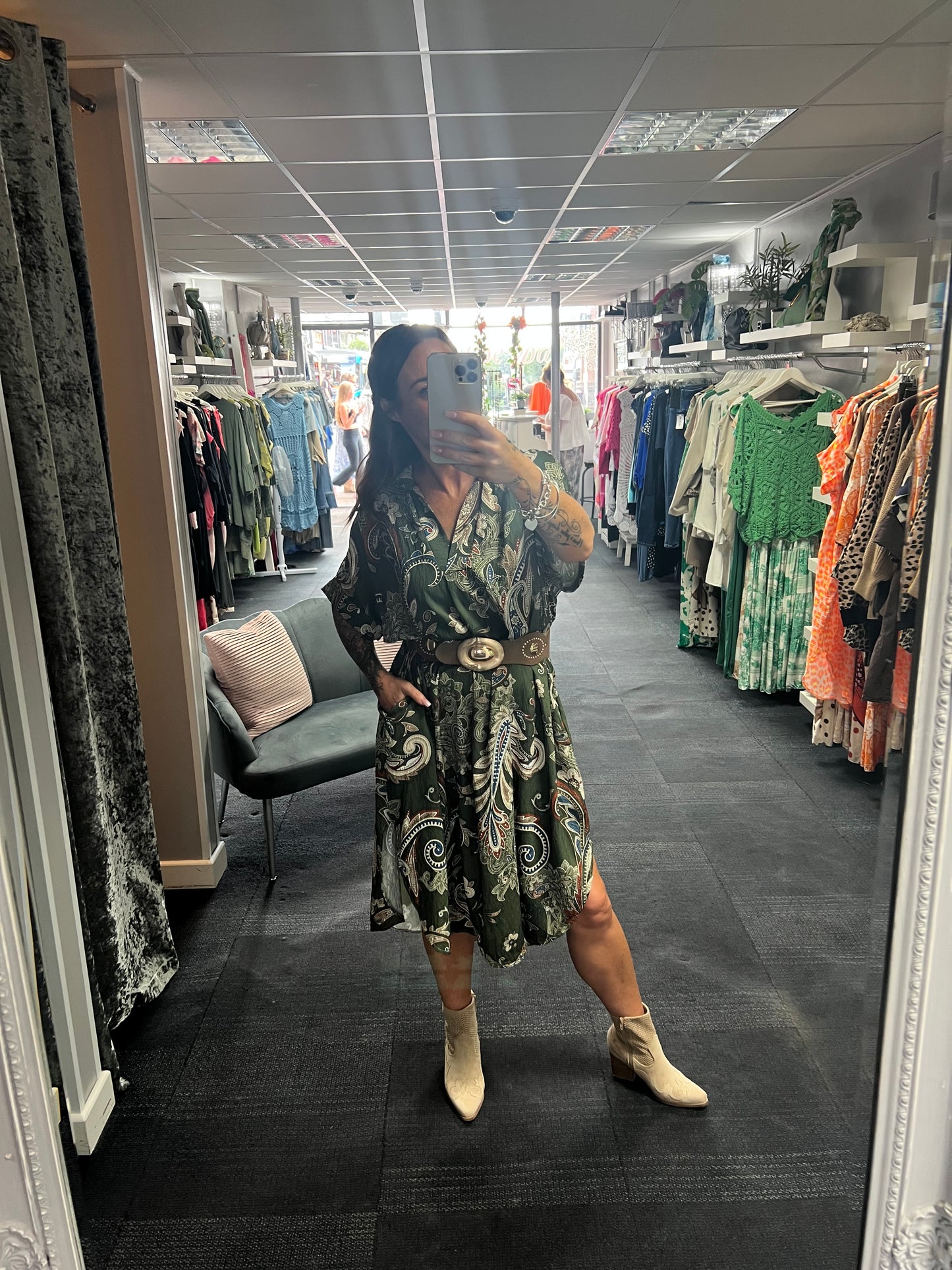 Paisley Collar Dress