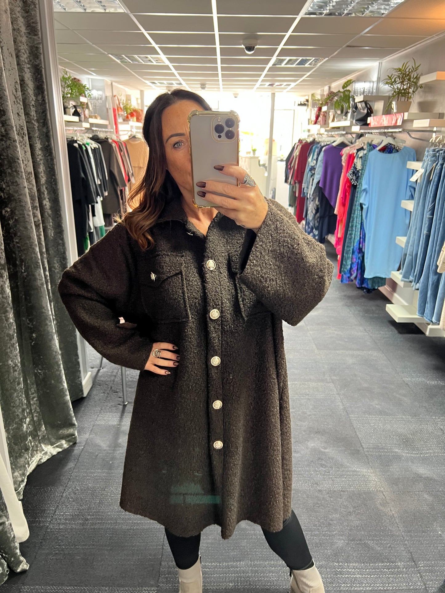 Boucle Mid Length Jacket