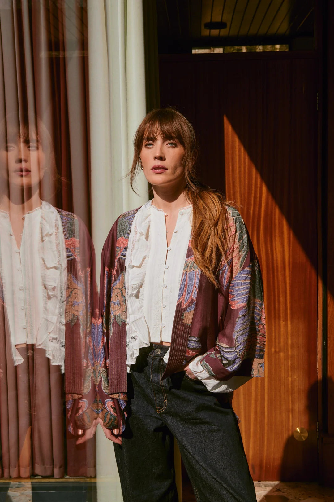 OHS Crane Plum Kimono