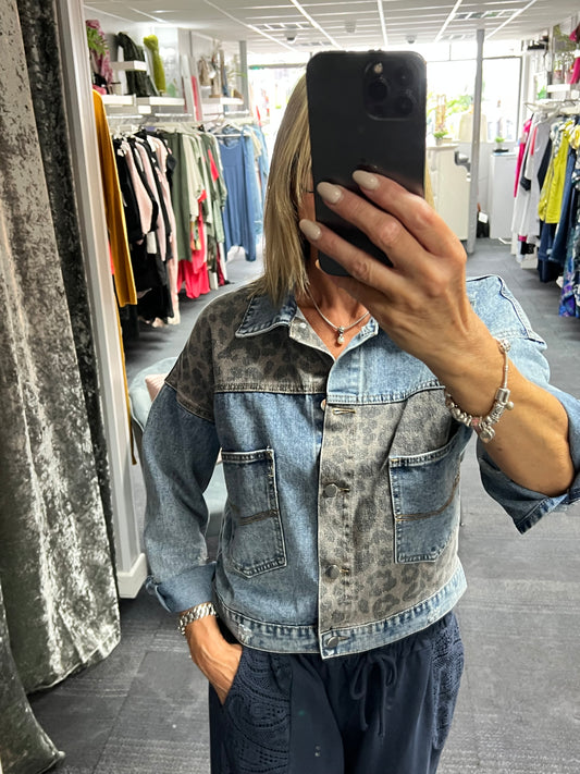 Animal Patch Denim Jacket