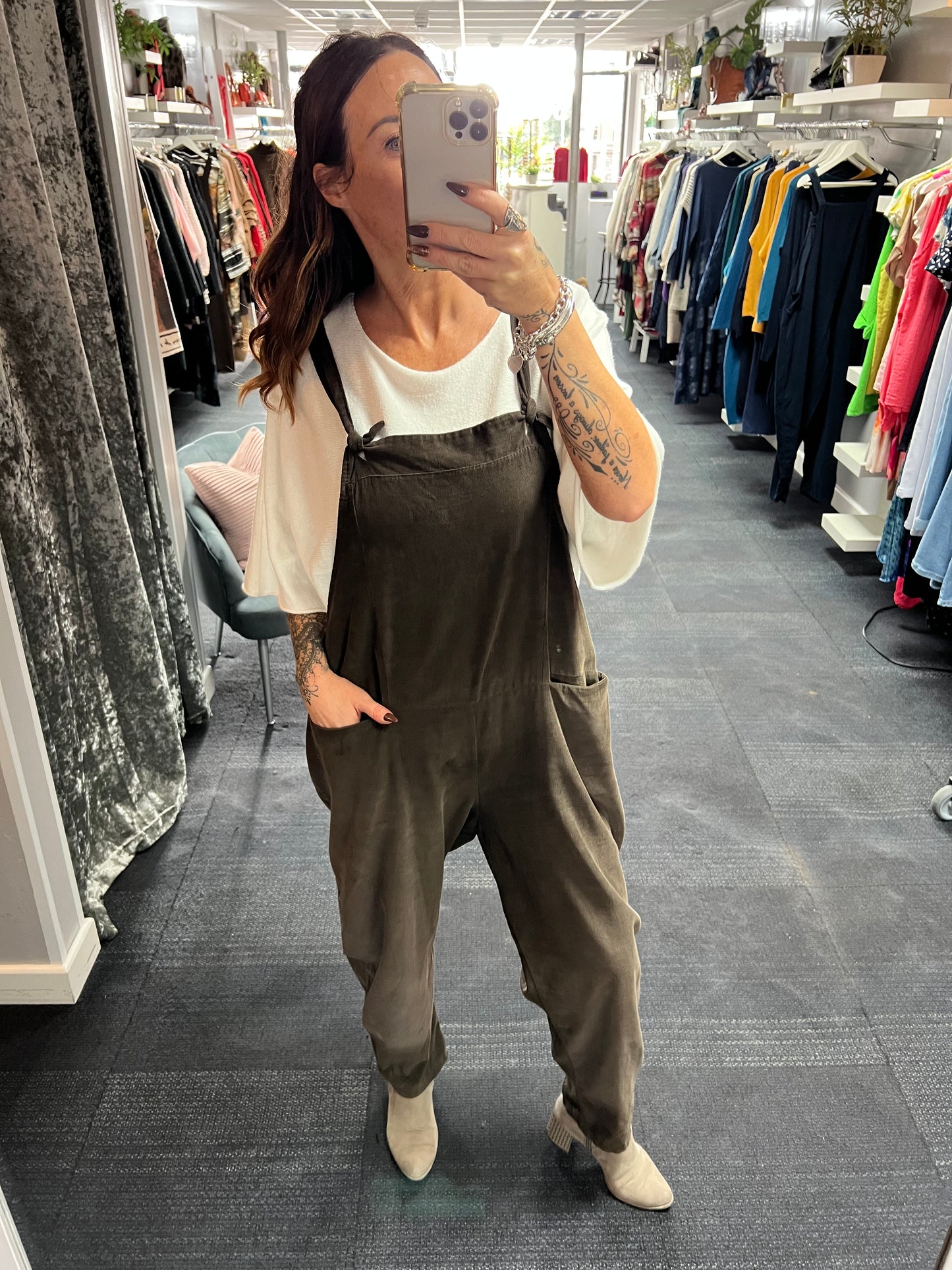Needlecord Dungarees