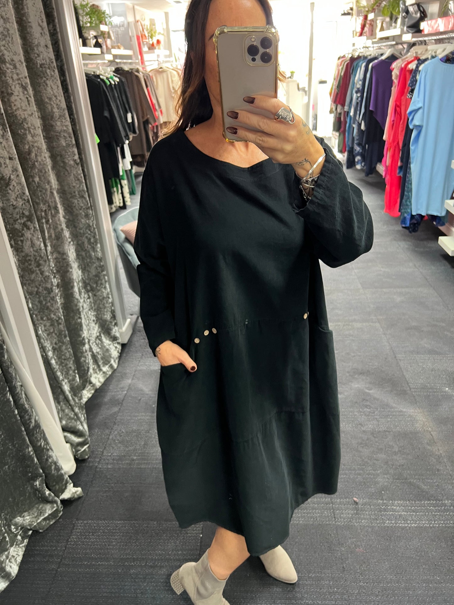 Needlecord Pocket Dress