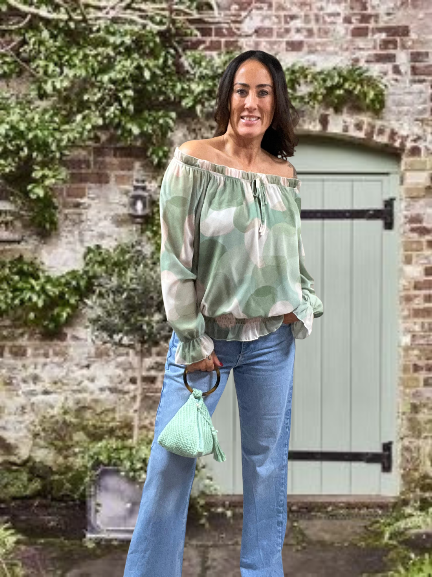 Bardot Patterned Chiffon Blouse